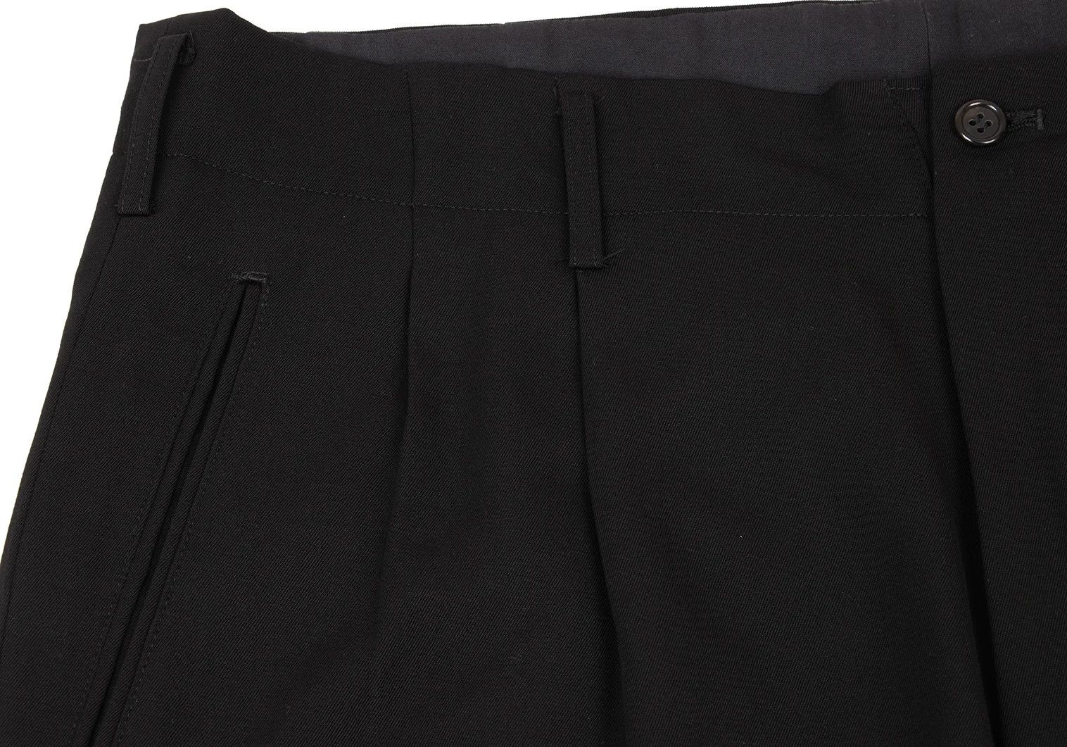 Yohji Yamamoto Yohji Yamamoto Wool Gabardine Pants Black L Size US 38 / EU 54 - 5 Thumbnail