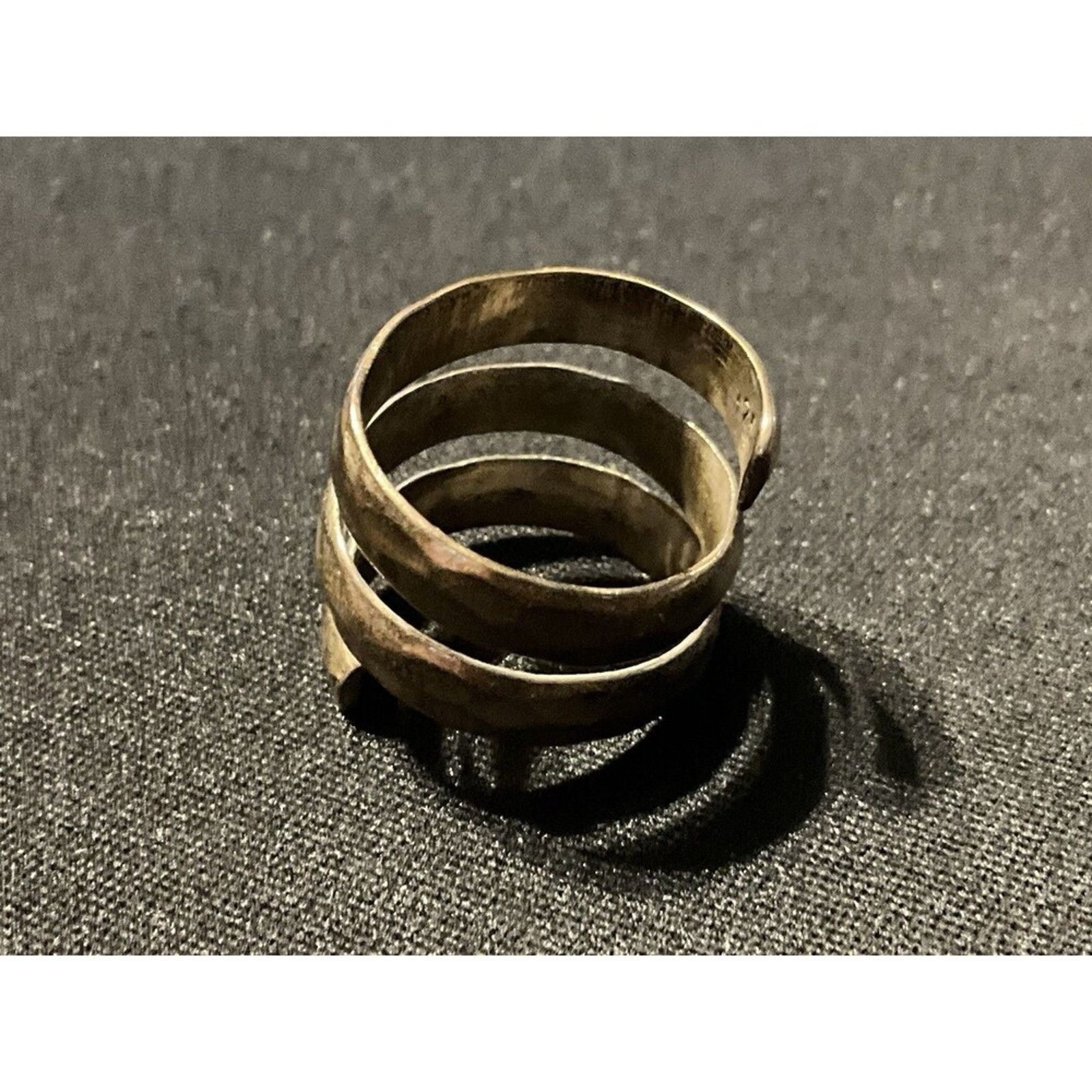 Other Signed 925 Spiral Ring Size 7 Vintage With Nice Patina Size ONE SIZE - 1 Thumbnail