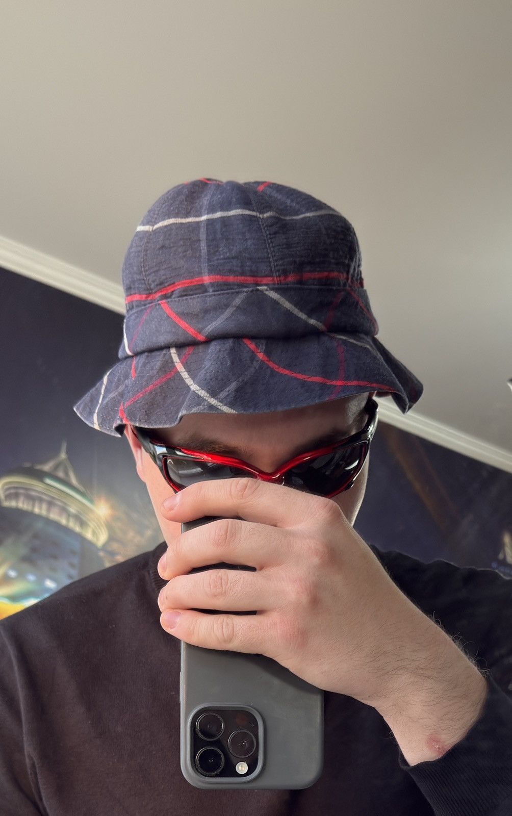 Burberry VINTAGE 90’s BURBERRY’S BUCKET HAT NOVA CHECK PANAMA Size ONE SIZE - 1 Thumbnail