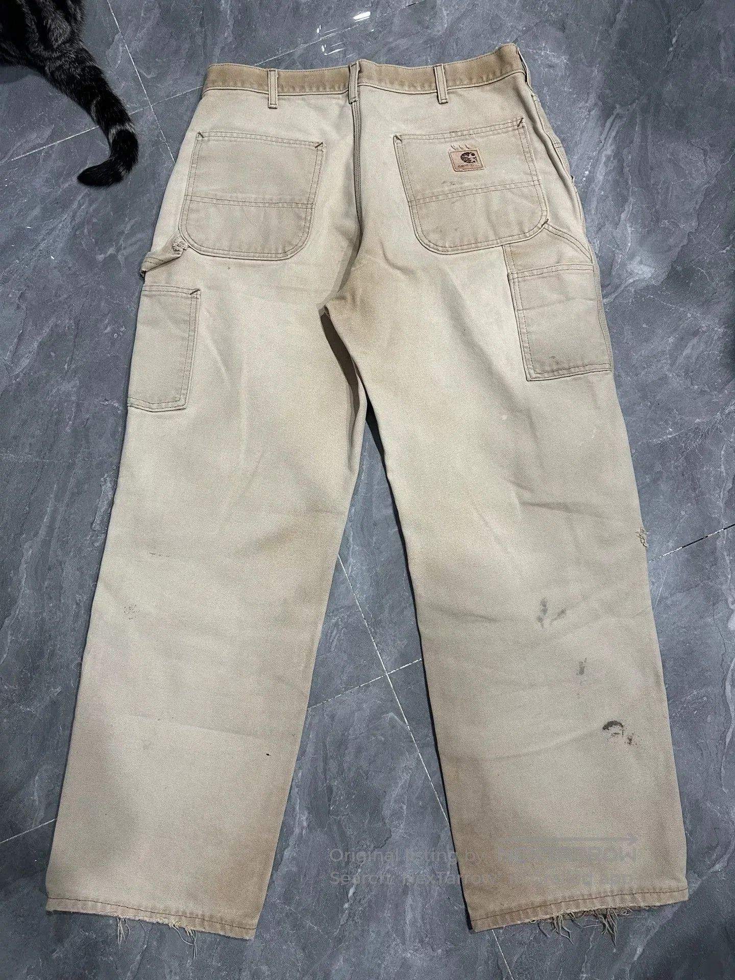 Carhartt Vintage Carhartt Khaki Work Pants. Size US 32 / EU 48 - 2 Thumbnail