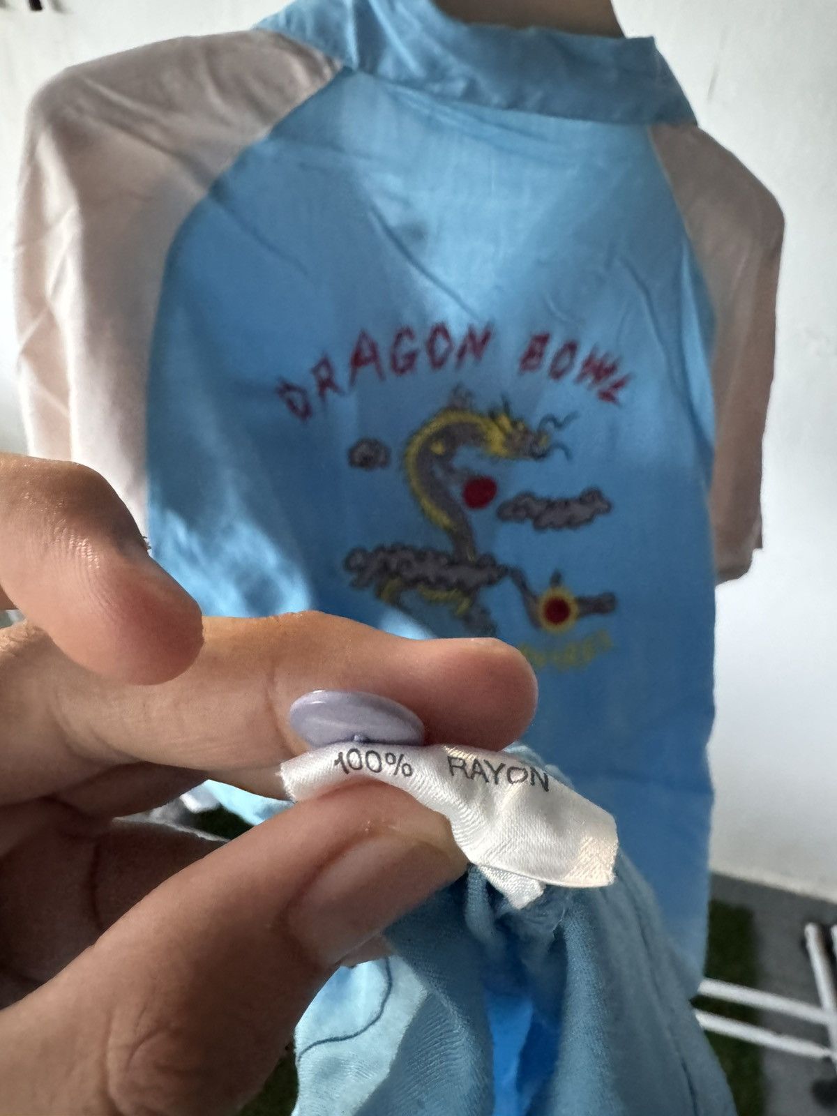 Avirex 90s Avirex Dragon Bowl Embroidery Logo Open collar Button up Size US M / EU 48-50 / 2 - 13 Thumbnail