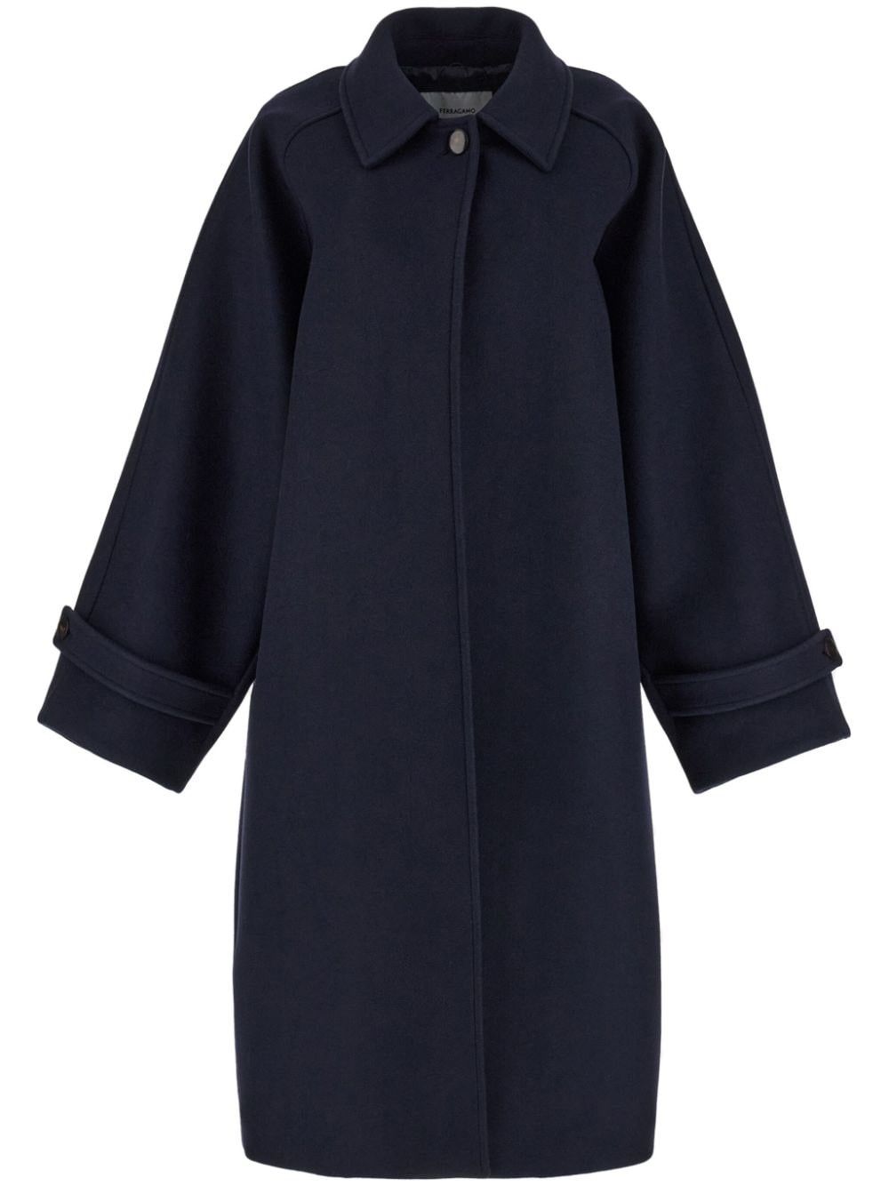 Salvatore Ferragamo OVERSIZED WOOL SINGLE-BREASTED COAT Size S / US 4 / IT 40 - 1 Thumbnail