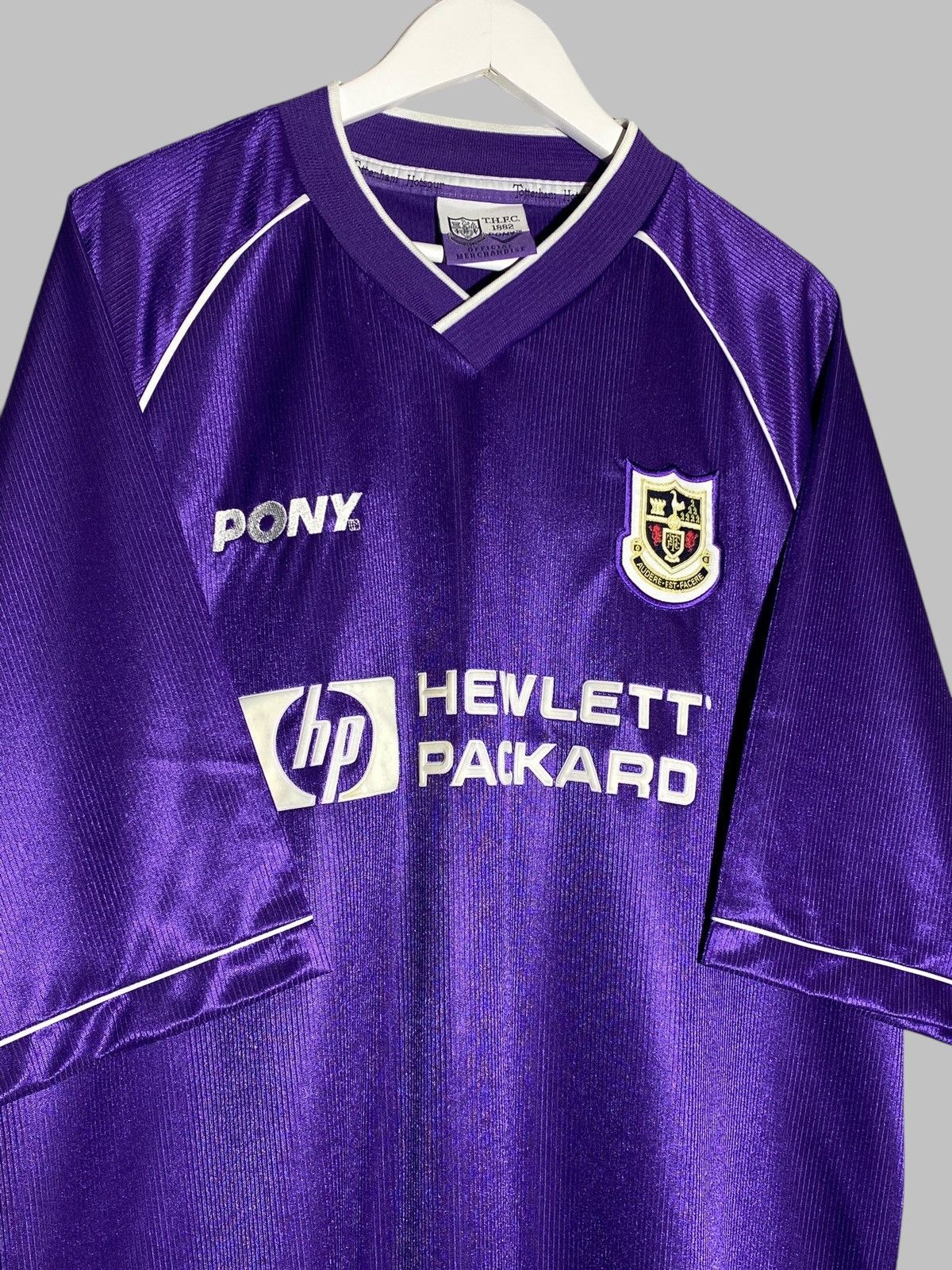 Vintage Vintage Pony Tottenham Hotspur 1998 1999 Away Football Shirt Size US XXL / EU 58 / 5 - 3 Thumbnail