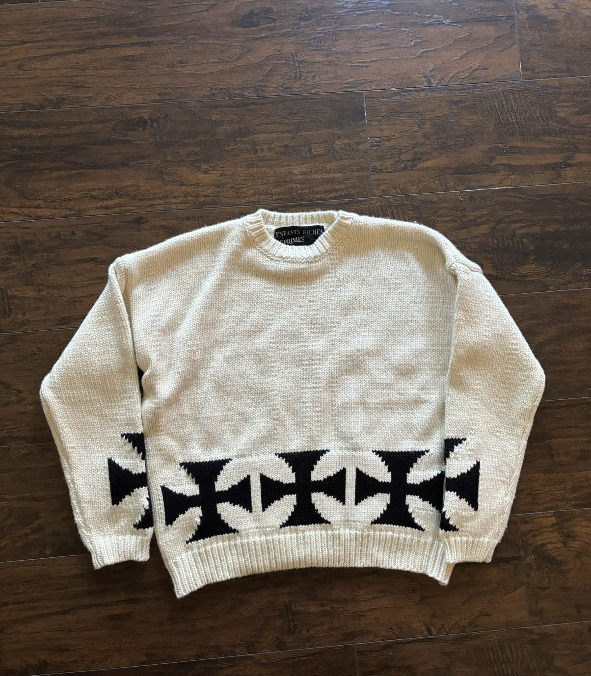 Enfants Riches Deprimes Erd 2017 runway iron crosses sweater Enfants Riches Deprimes Erd 2017 runway iron crosses sweater