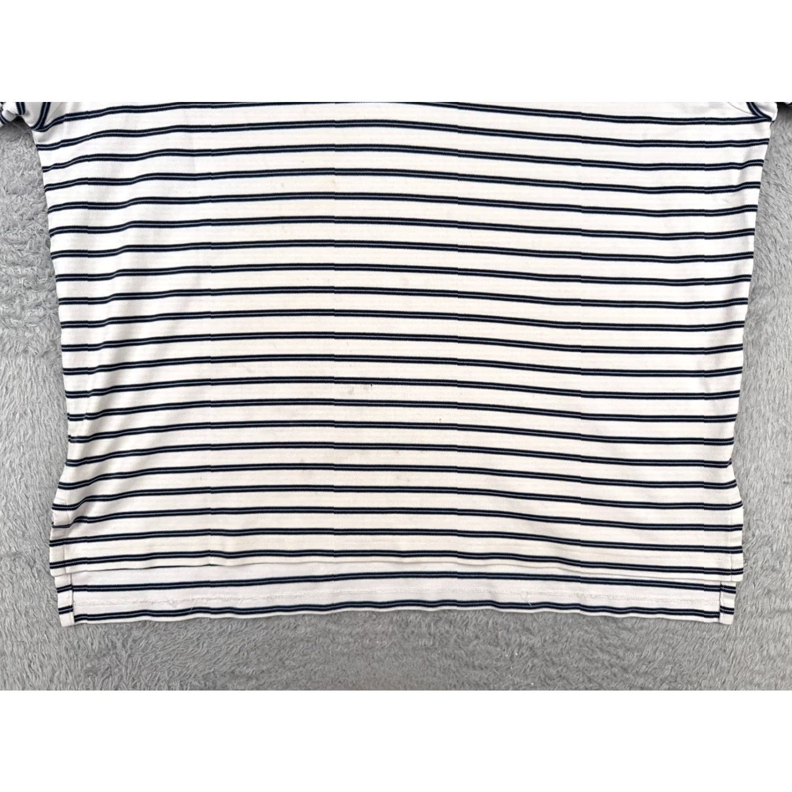 Ralph Lauren VINTAGE Ralph Lauren Polo Shirt Men XL White Blue Stripe Cotton Read Size US XL / EU 56 / 4 - 5 Thumbnail