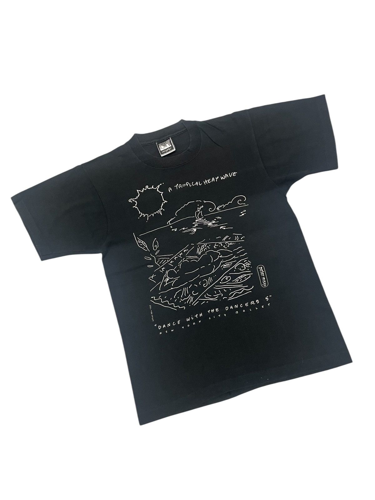 POP MAGAZINE × Vintage Vintage 90s PETER MAX Dance With The Dancers 5 T-shirt Size US M / EU 48-50 / 2 - 9 Thumbnail