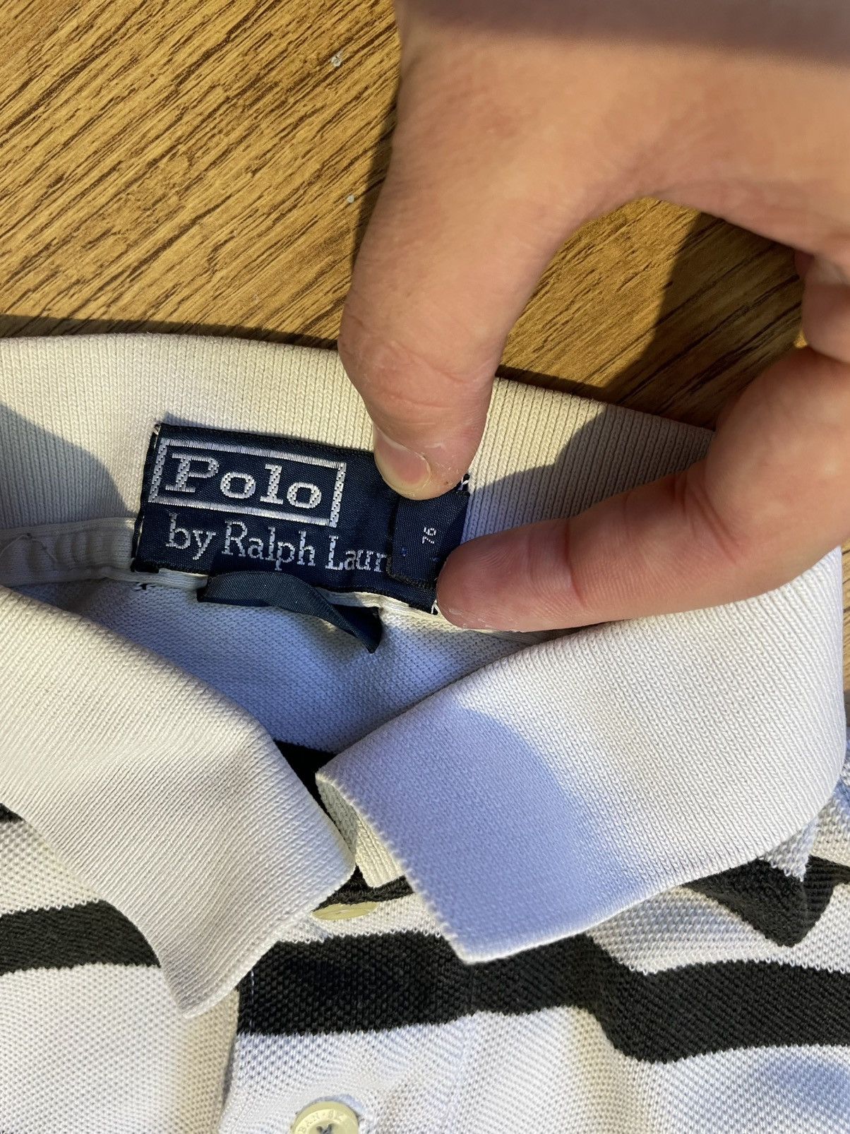 Polo Ralph Lauren Vintage Rare Striped Polo by Polo Ralph Lauren Luxury Style Size US M / EU 48-50 / 2 - 9 Thumbnail