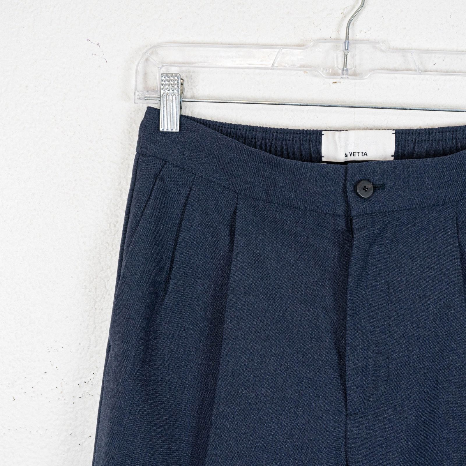 Other Cellar Door BALLET Pleated Trouser Pants Navy Wool blend 44 Size US 28 / EU 44 - 12 Thumbnail