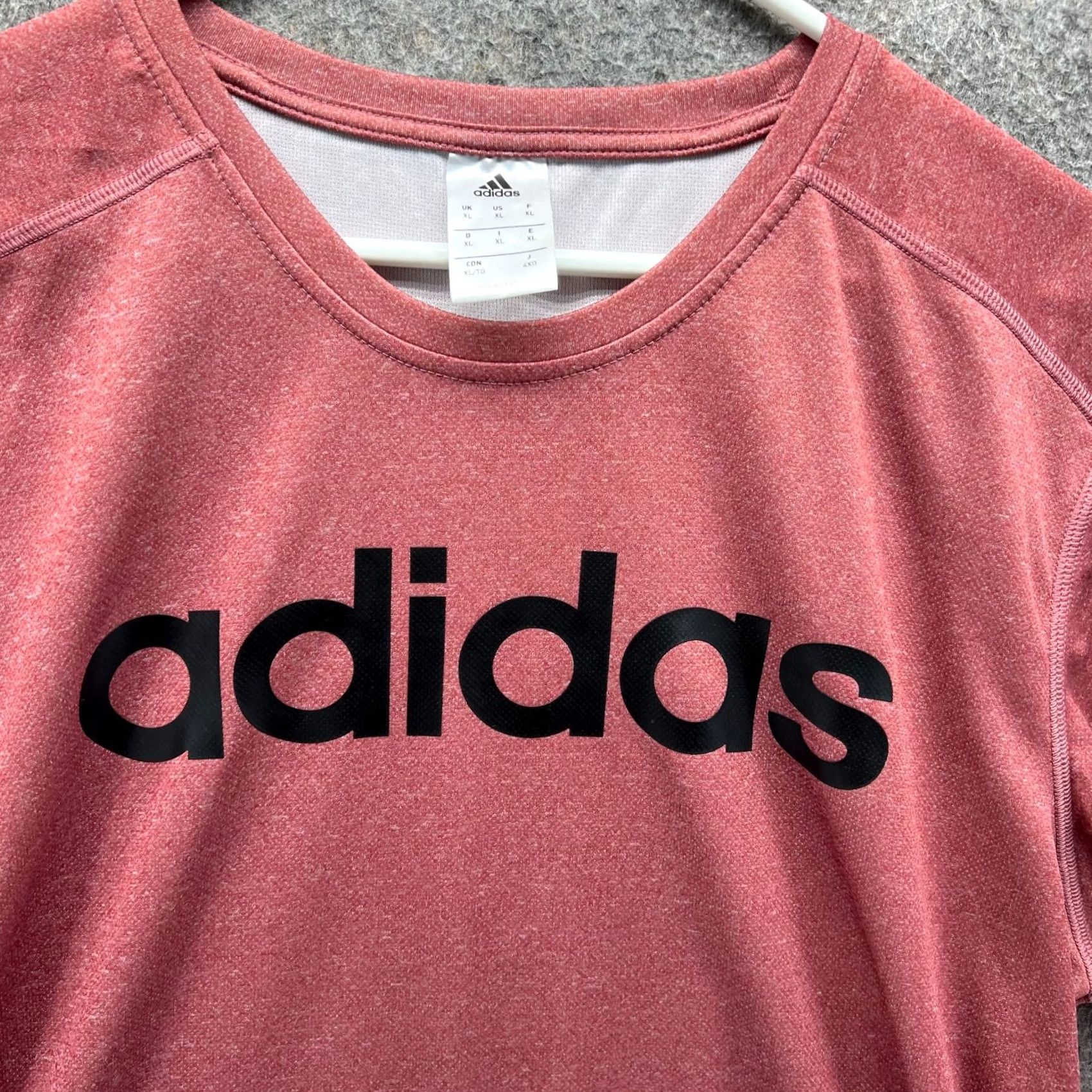 Adidas Adidas Shirt Men XL Pink Soccer Jersey Polyester Knit Crew Neck Short Sleeve Size US XL / EU 56 / 4 - 7 Thumbnail