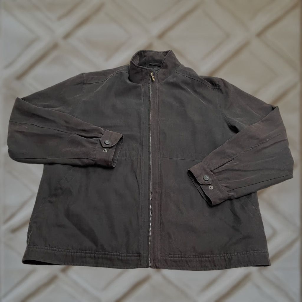 Vintage Rain Forest Jacket XL Black Full Zip Lined Pocket Outdoor Casual Mens Size US XL / EU 56 / 4 - 1 Thumbnail
