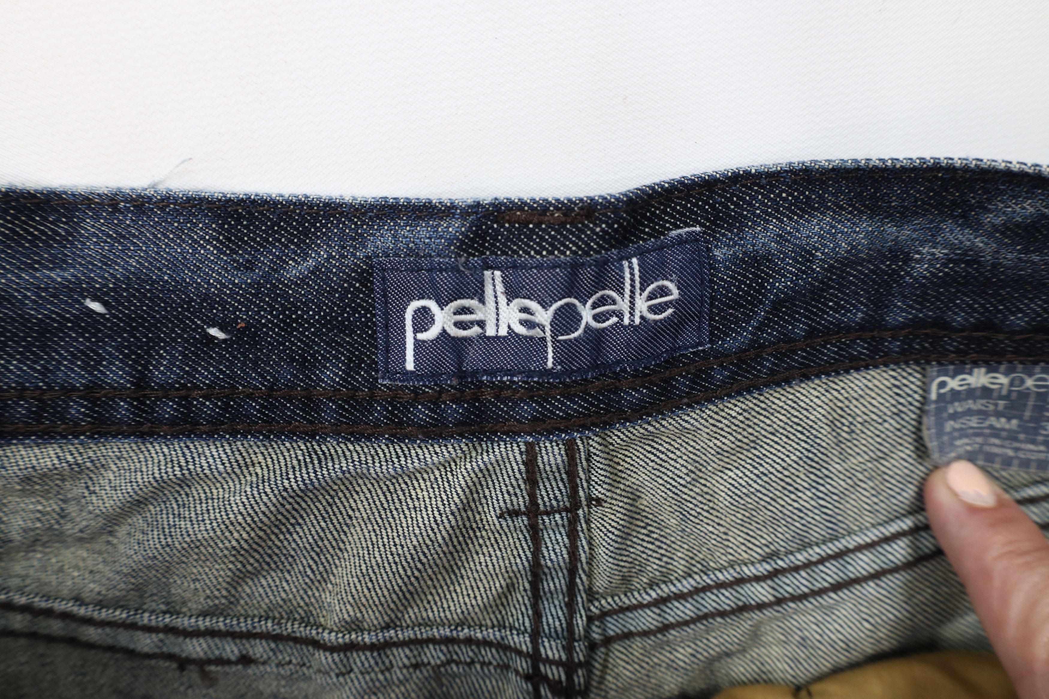Pelle Pelle Vintage Pelle Pelle Limited Edition Trim Wide Leg Jeans Size US 36 / EU 52 - 10 Thumbnail