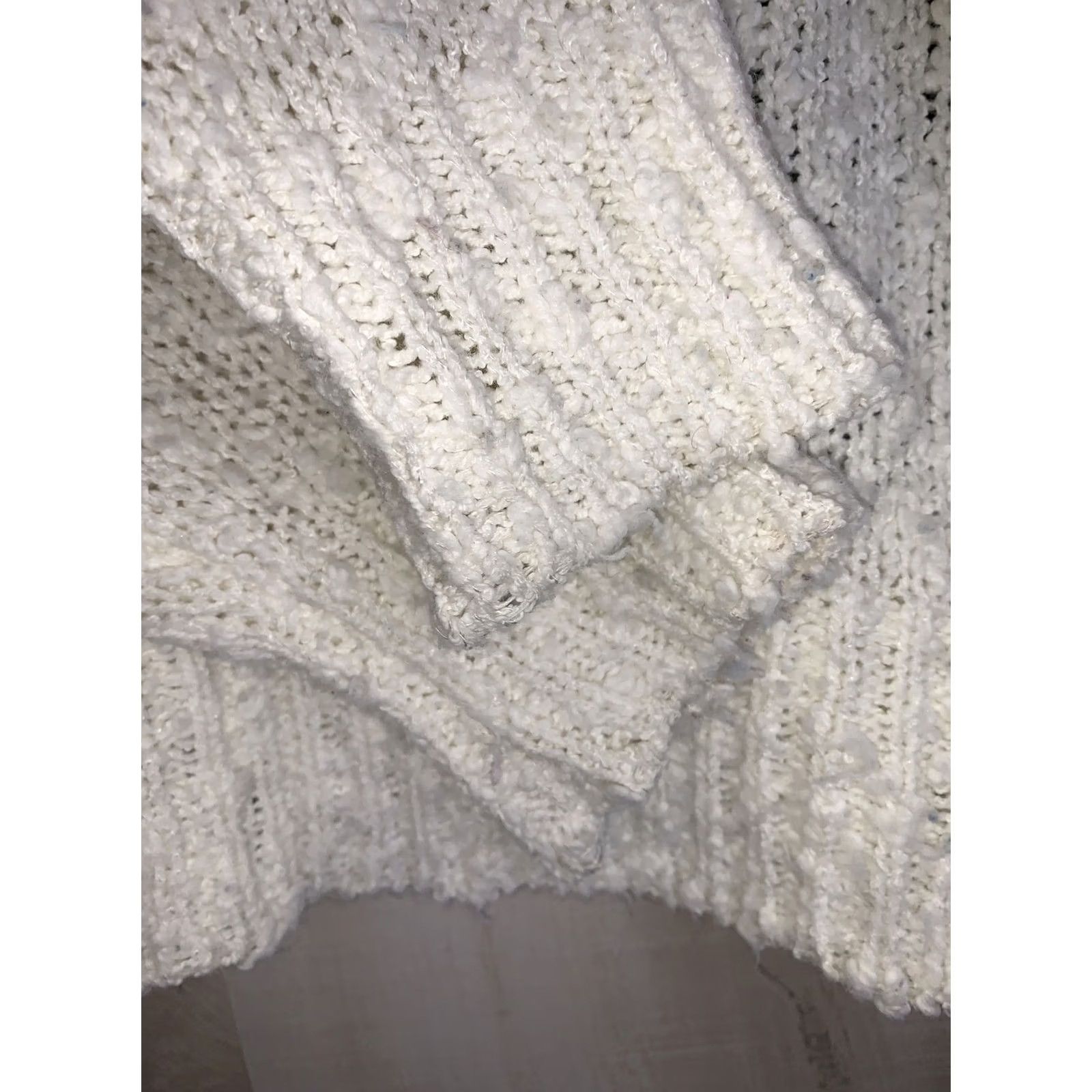 Vintage Vintage 80s Knotty Knit Floral Beaded Grandmacore Sweater Womens Large-8570 Size L / US 10 / IT 46 - 8 Thumbnail