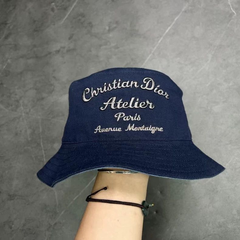 Dior Dior Navy Blue Bucket Hat Size L-2506 Size ONE SIZE - 4 Thumbnail