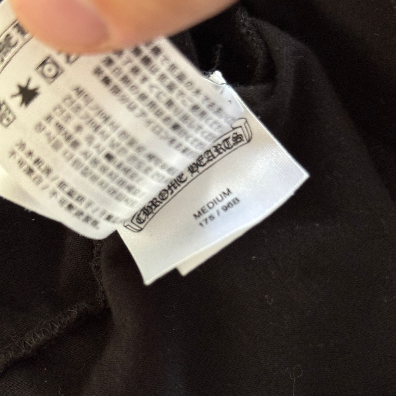 Chrome Hearts Chrome Hearts CH Script Letter Long Sleeve Tee Black Size US M / EU 48-50 / 2 - 11 Thumbnail