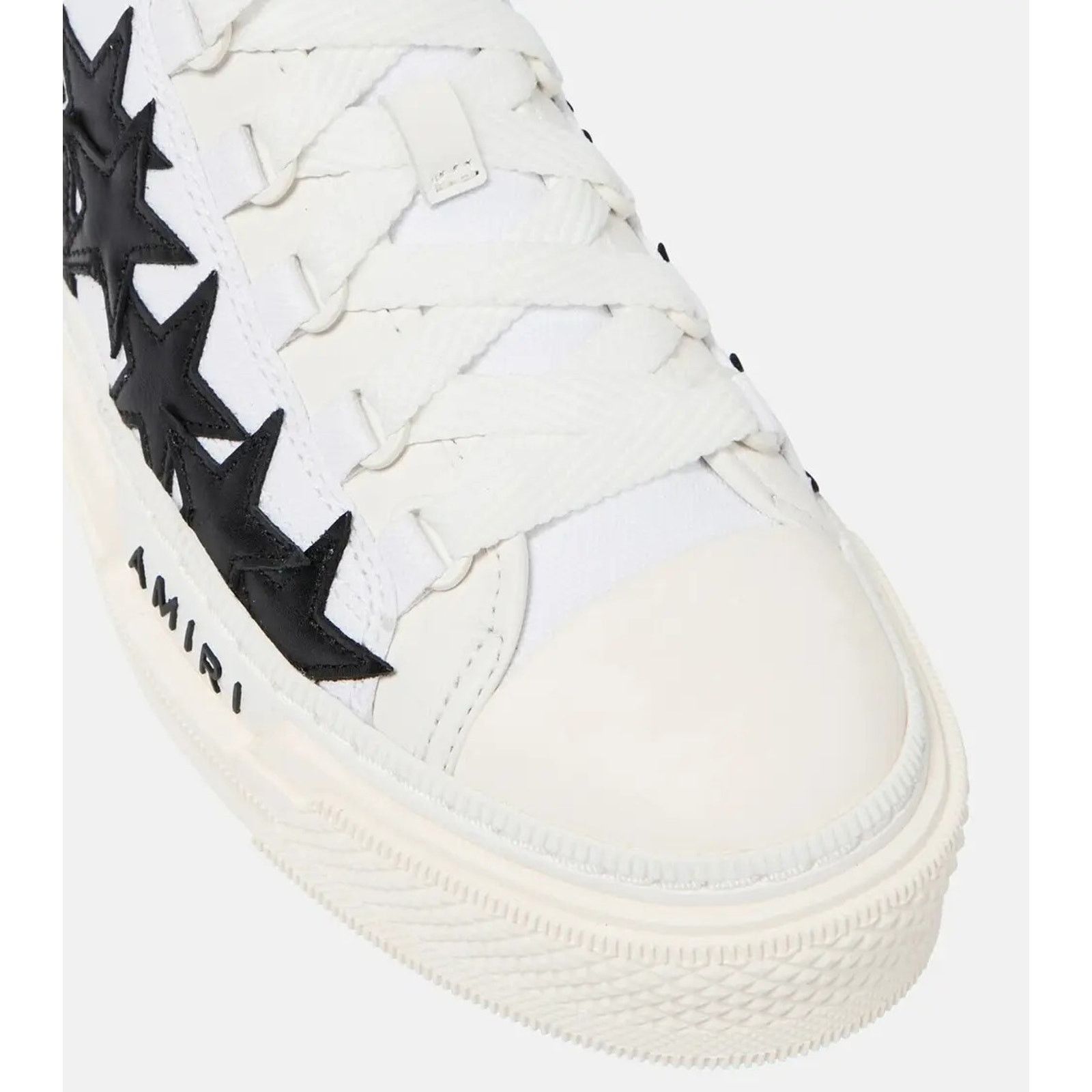 Amiri o1rshd1 Stars Low Top Sneakers in White & Black Size US 9 / EU 42 - 3 Thumbnail