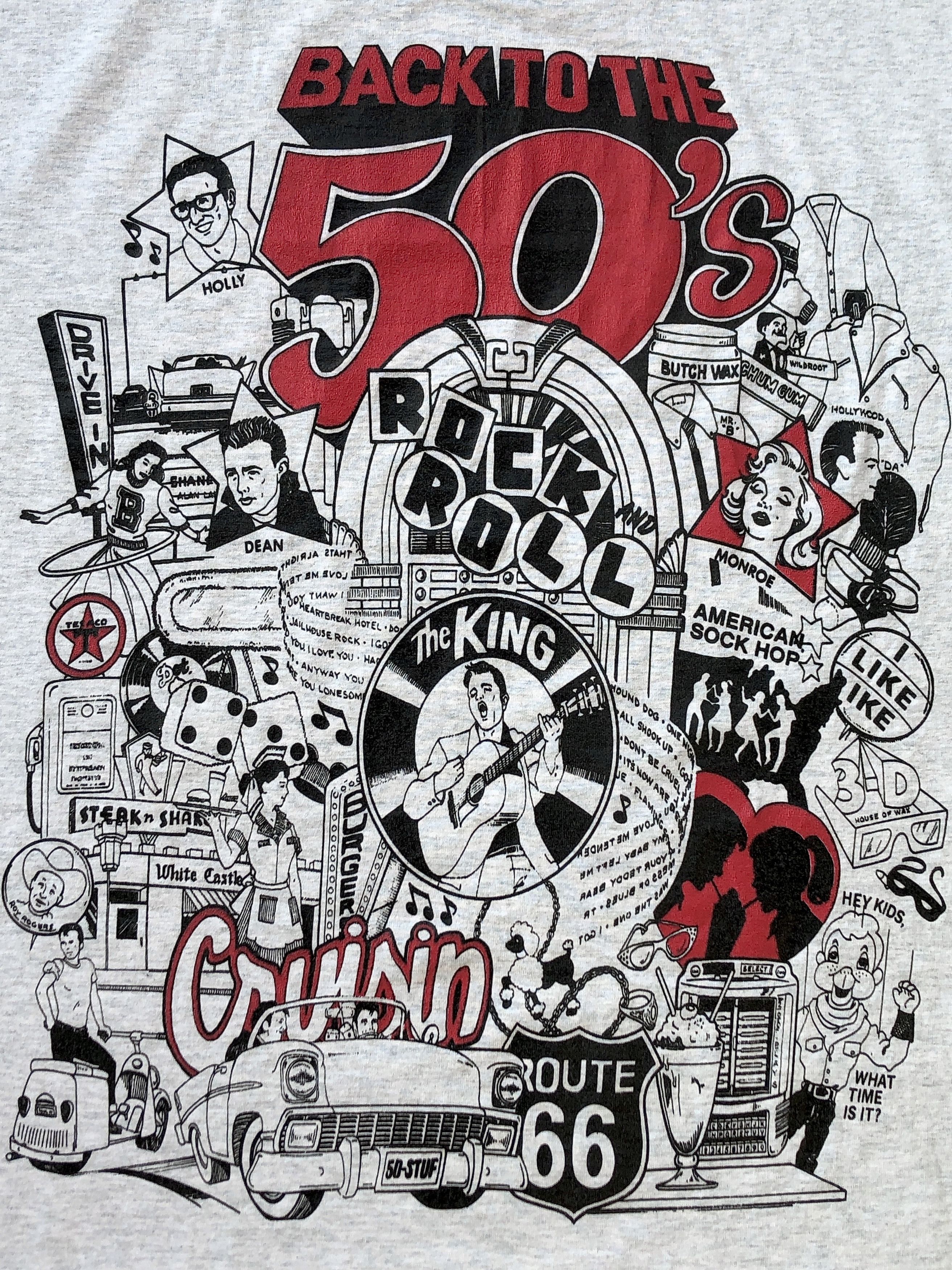 Vintage Vintage 80~90s Back to the 50s Rock & Roll tees XL Size US XL / EU 56 / 4 - 4 Thumbnail