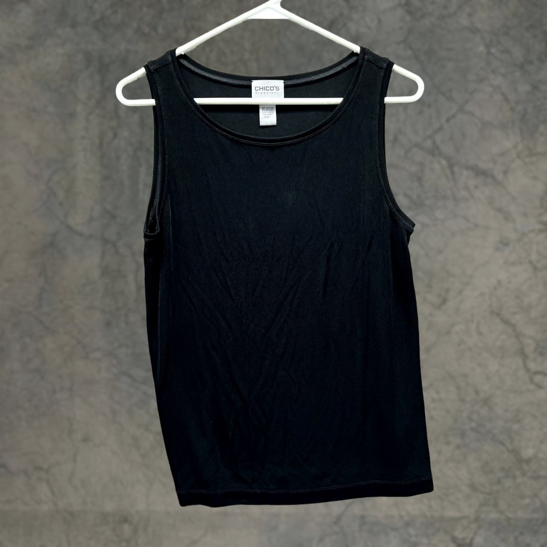 Vintage Chico'S Silver Tank Top - Womens 1 Size Regular Sequin Accent Size XS / US 0-2 / IT 36-38 - 1 Thumbnail
