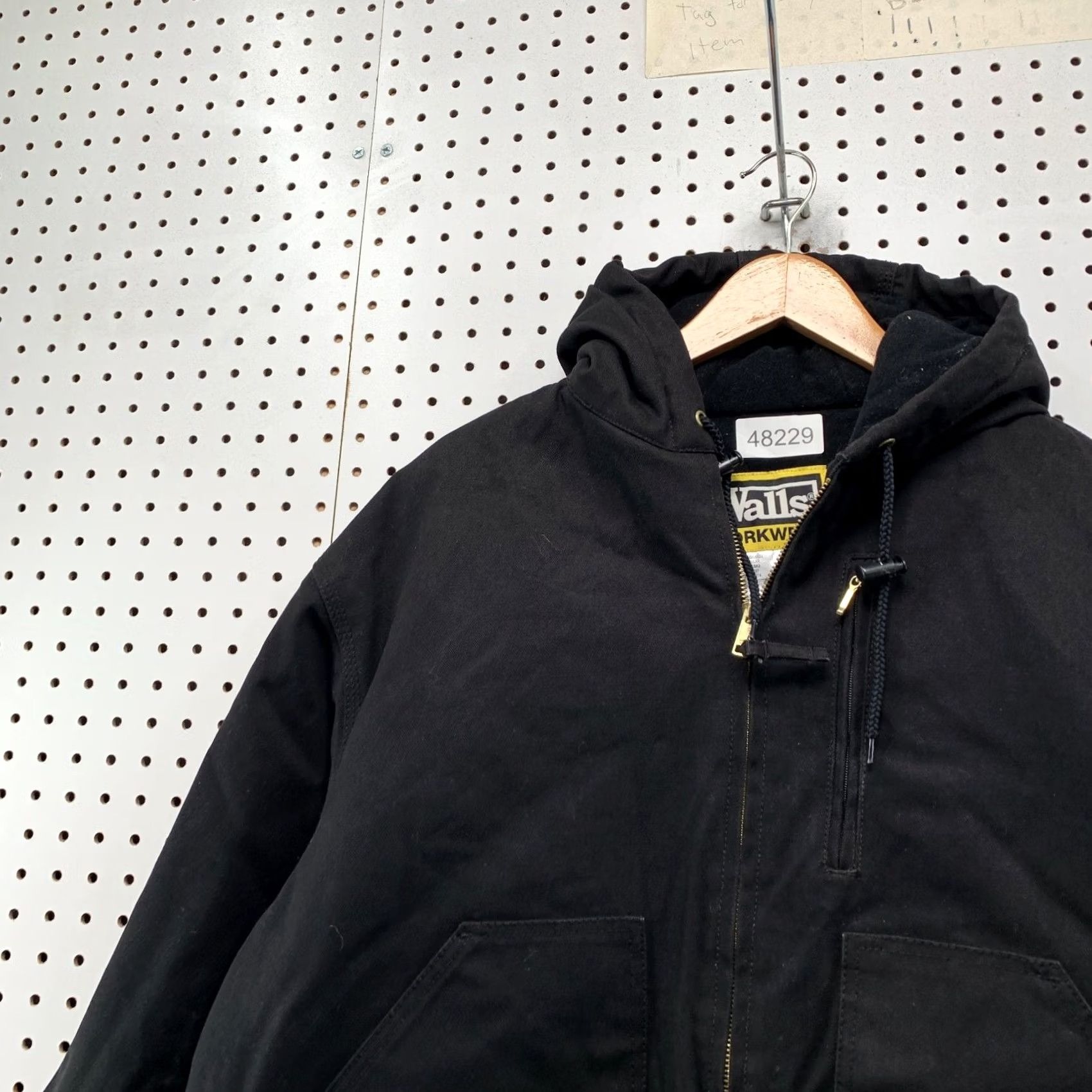 Walls Walls Workwear Canvas Jacket Mens L Black Heavyweight Hooded Insulated Size US L / EU 52-54 / 3 - 5 Thumbnail