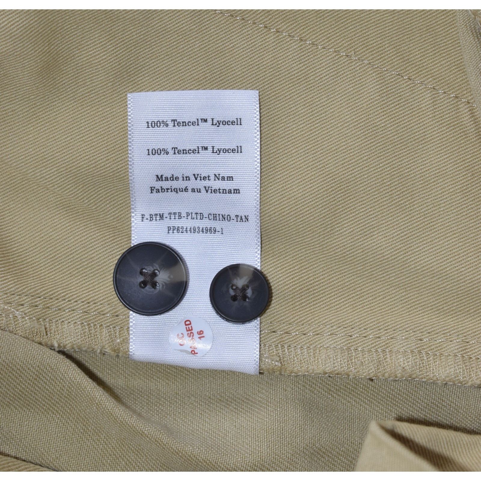 Everlane NWT EVERLANE Pleated Slash Pocket Wide Leg Tan Chino Pants 6 Size 28" / US 6 / IT 42 - 6 Thumbnail