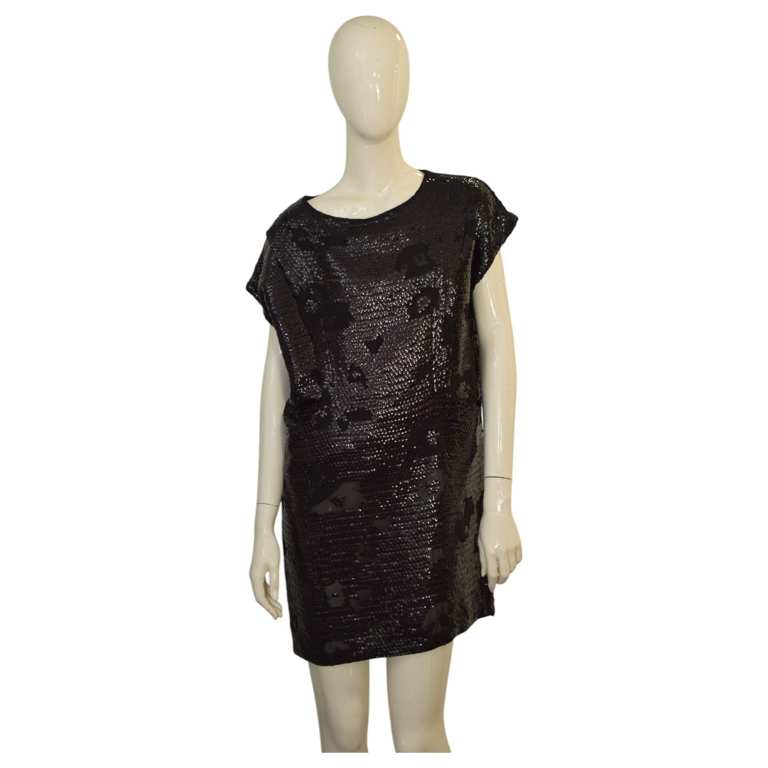 See by Chloe See By Chloe Black Sequined Short Mini Length Dress size 42 Size M / US 6-8 / IT 42-44 - 1 Thumbnail