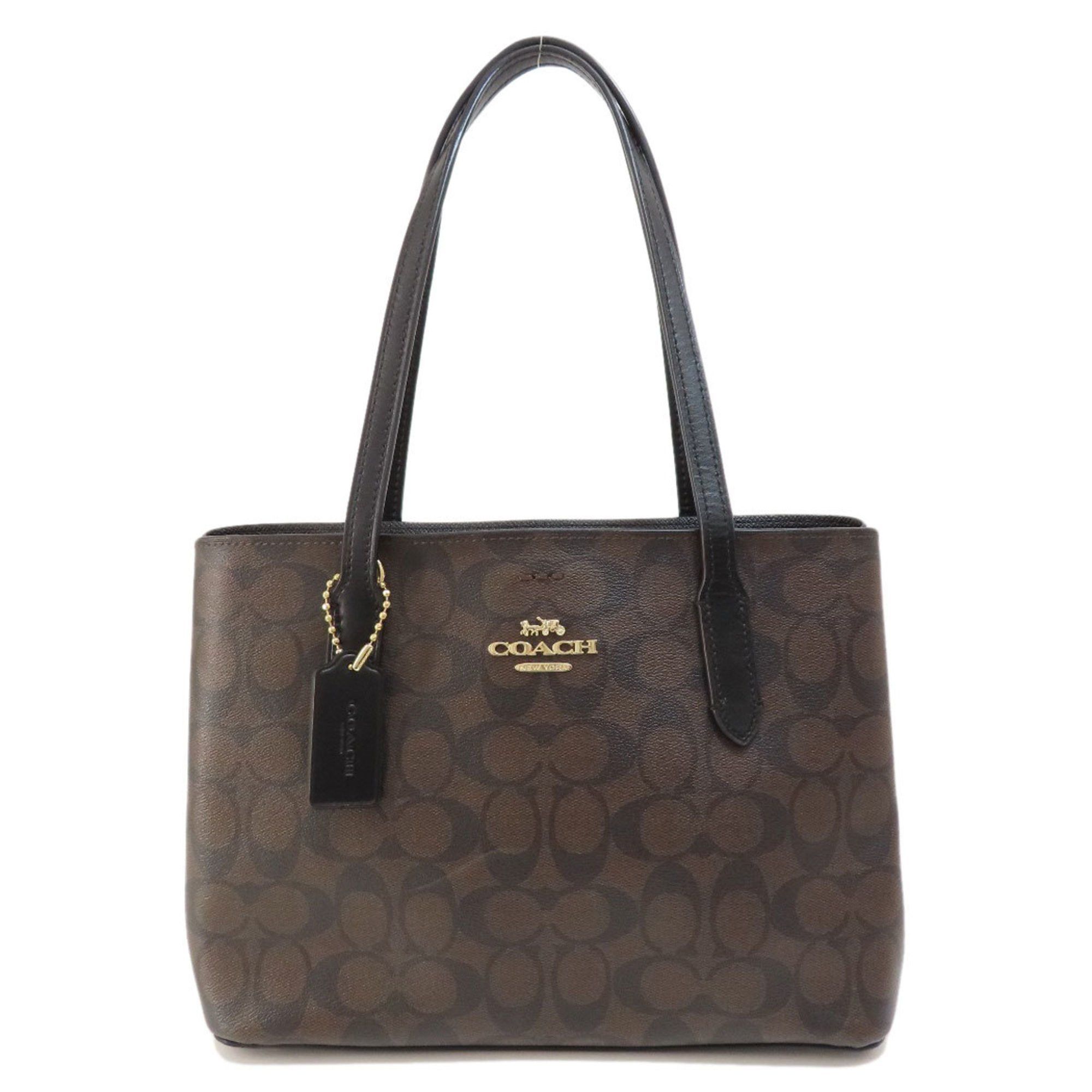 image of Coach 73293 Signature Tote Bag Pvc Women's Coach in Brown