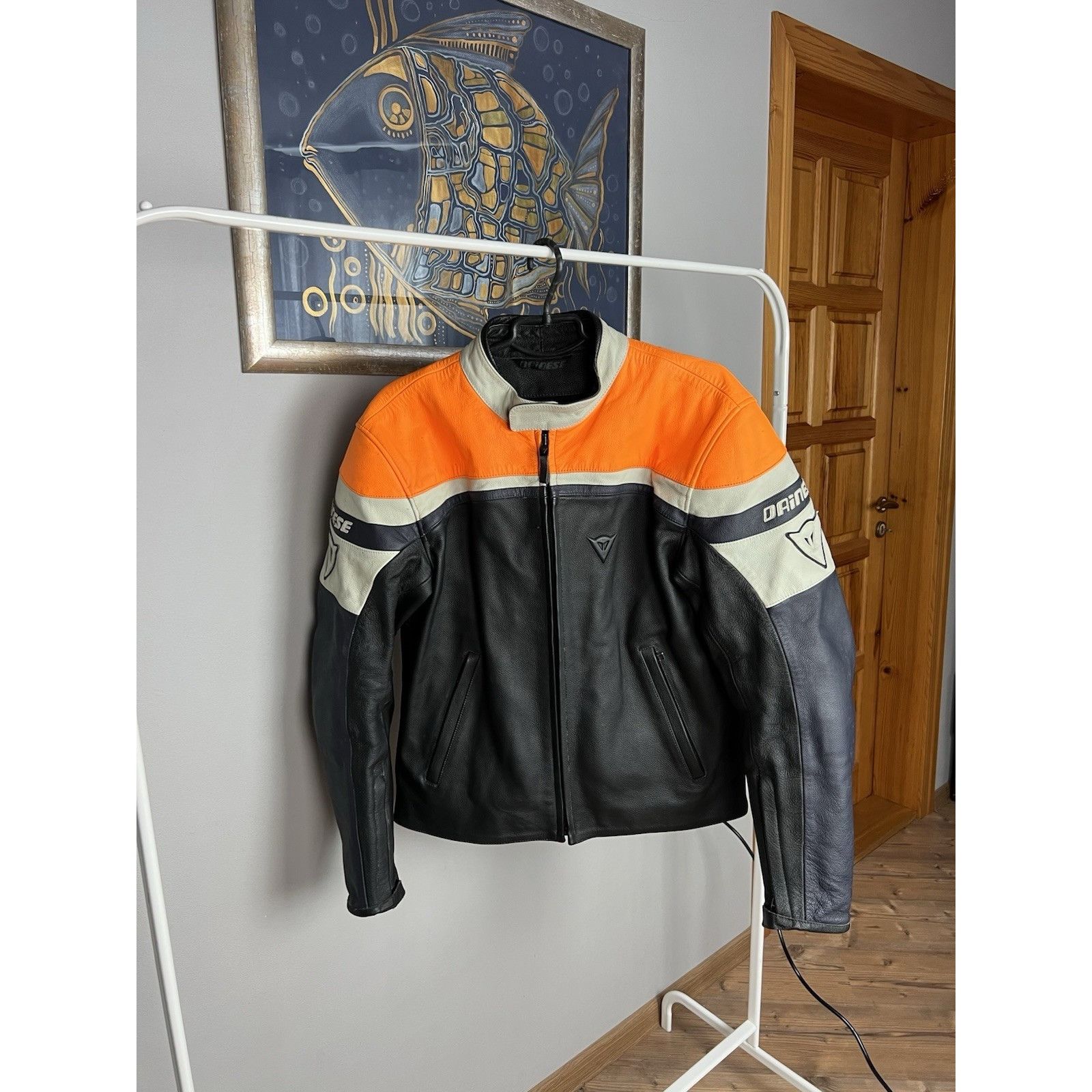Dainese Dainese Armored Blue Orange Leather Motorcycle Jacket Men`s Size US M / EU 48-50 / 2 - 1 Thumbnail