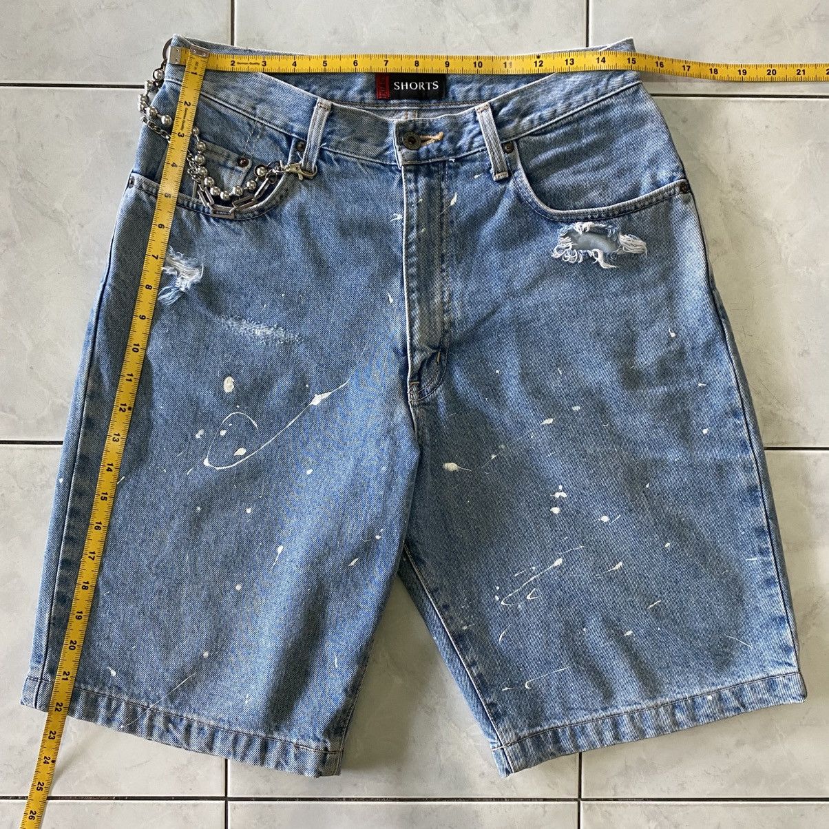 Edwin Edwin Made In Japan Vintage Jeans Shorts Pain Splatter Drip Size US 30 / EU 46 - 15 Thumbnail