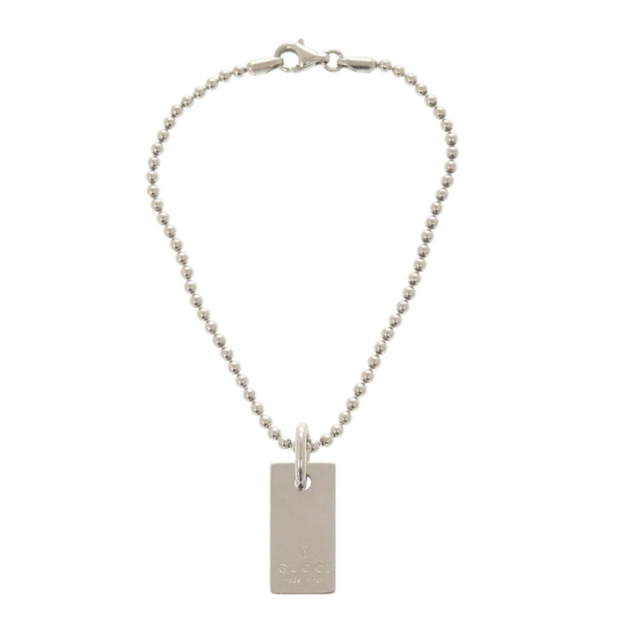 Gucci Gucci logo plate ball chain sterling silver 925 bracelet 1642GUCCI Size ONE SIZE - 1 Thumbnail