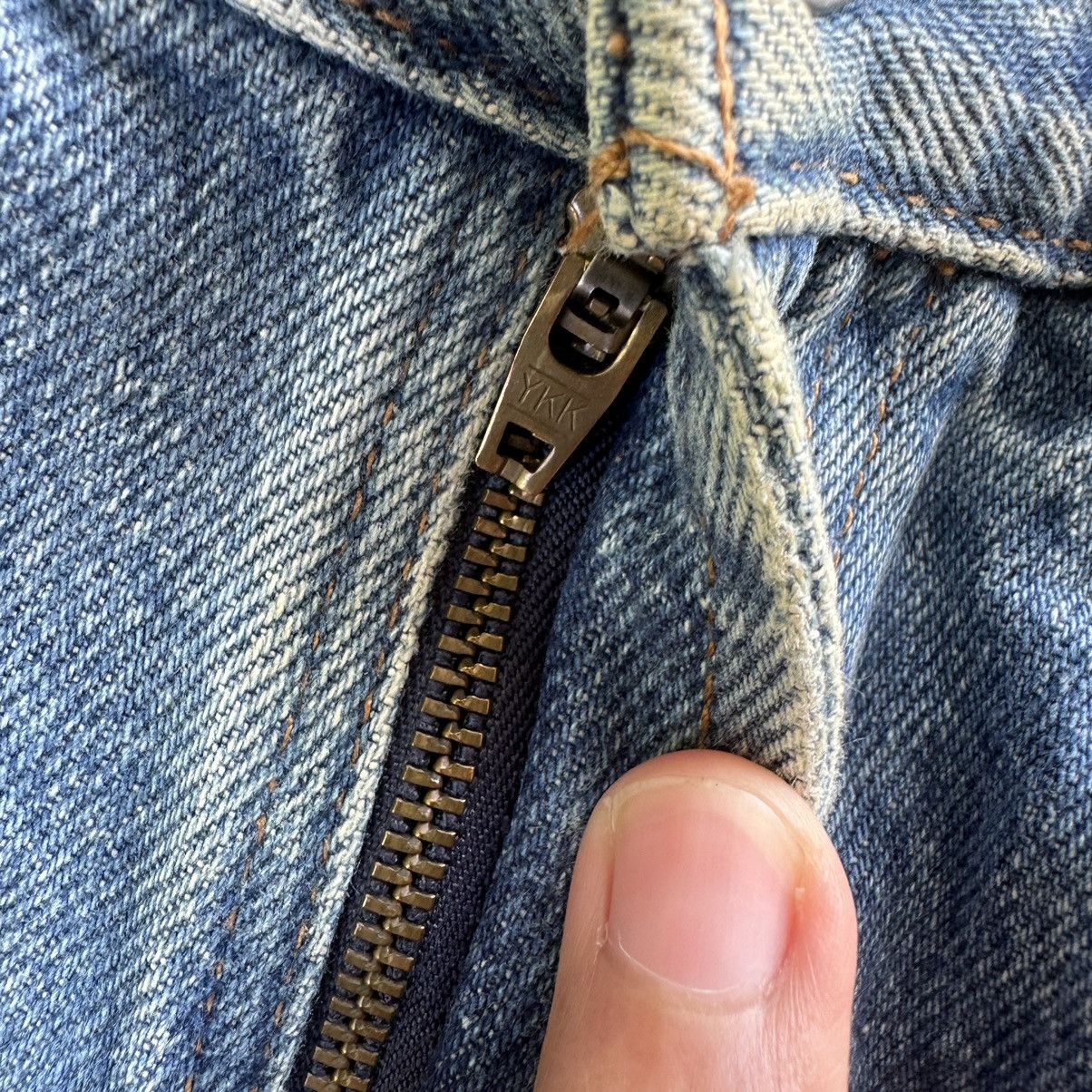 Japanese Brand × Jean × Vintage Vintage Japanese Distressed Faded Raw Denim Jean Pant W32 Size US 32 / EU 48 - 6 Thumbnail