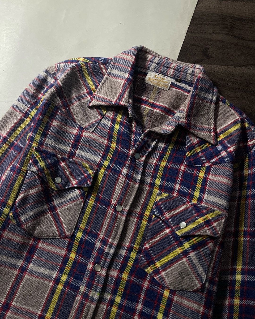 Lee Heavy Flannel Shirt Western Double Pocket LEE Size M Size US M / EU 48-50 / 2 - 4 Thumbnail