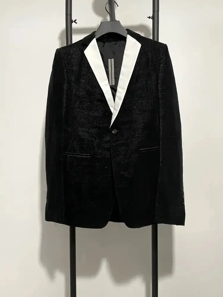 Rick Owens Sz 50 Rick Owens Velvet Blazer Jacket Size US M / EU 48-50 / 2 - 1 Thumbnail