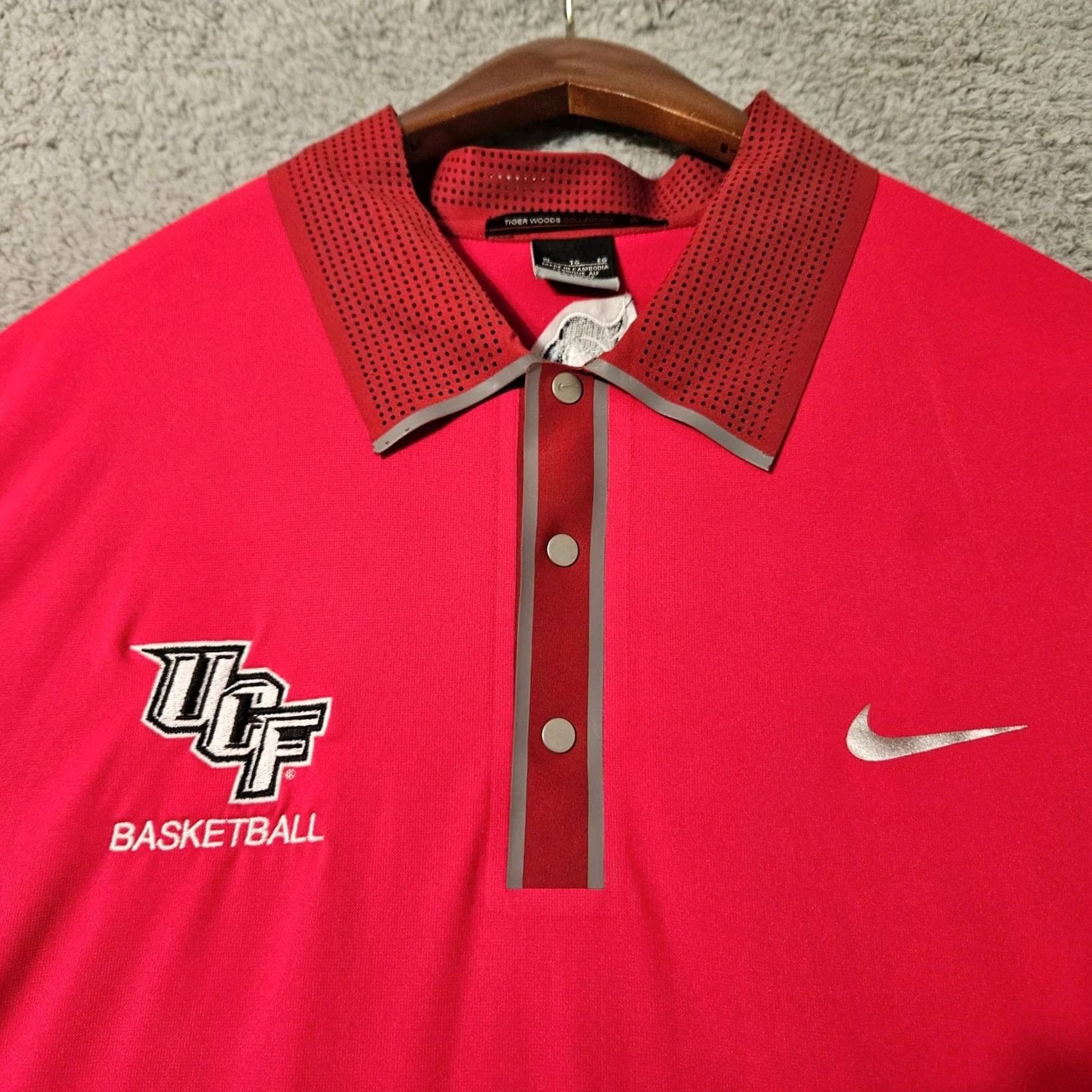 Nike Nike Tiger Woods Collection UCF Knights Golf Polo Shirt Red Men's Size XL Size US XL / EU 56 / 4 - 2 Thumbnail