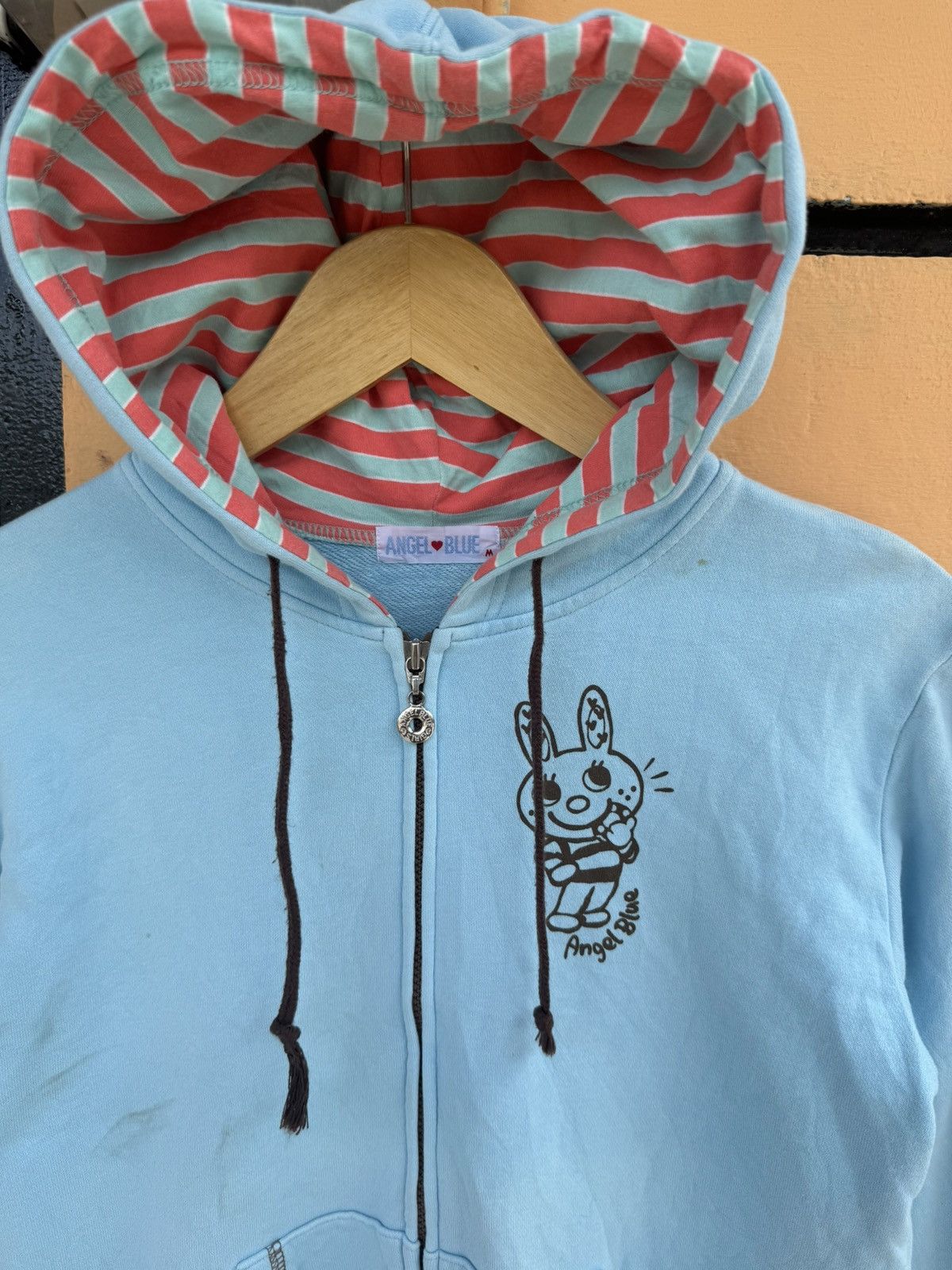 Angel Blue × Hysteric Glamour × Japanese Brand 2000s Angel Blue Donat Hoodie Size US S / EU 44-46 / 1 - 4 Thumbnail