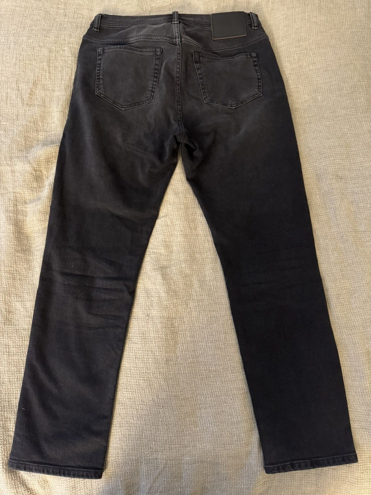 Acne Studios Acne Studios Black Slim-River Fit Jeans (Used Black) Size US 32 / EU 48 - 3 Thumbnail