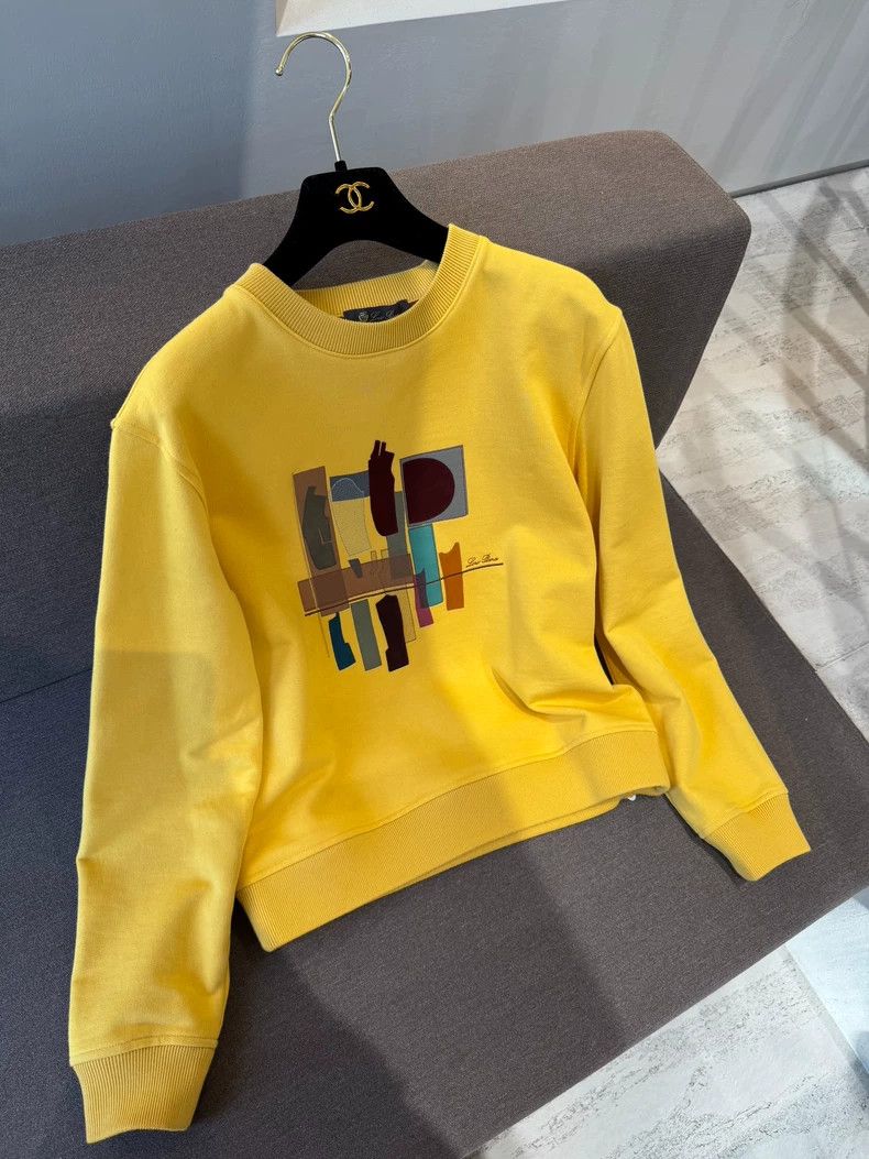 Loro Piana LORO PIANA Colorful sheepskin decorated bright yellow hood Size S / US 4 / IT 40 - 1 Thumbnail