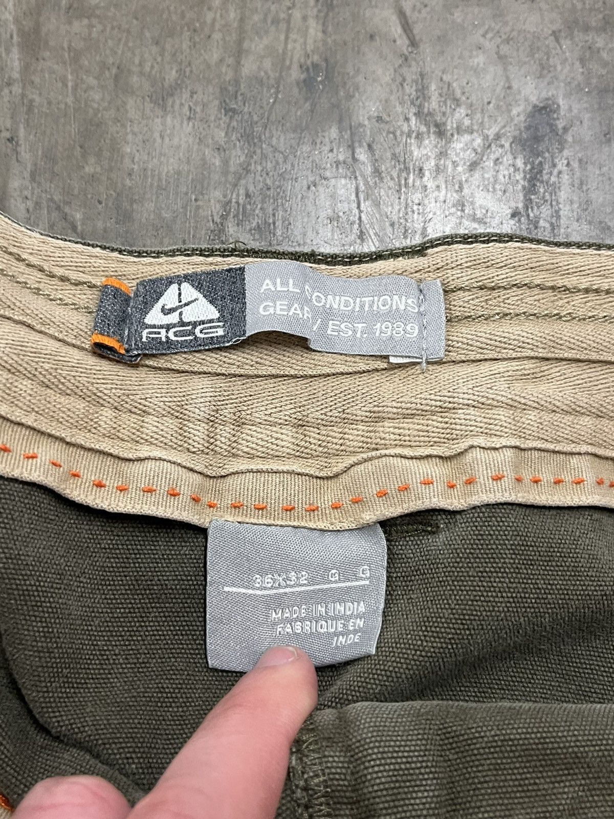 Other Nike ACG baggy earth tone cargo pants utility gorpcore Size US 34 / EU 50 - 8 Thumbnail
