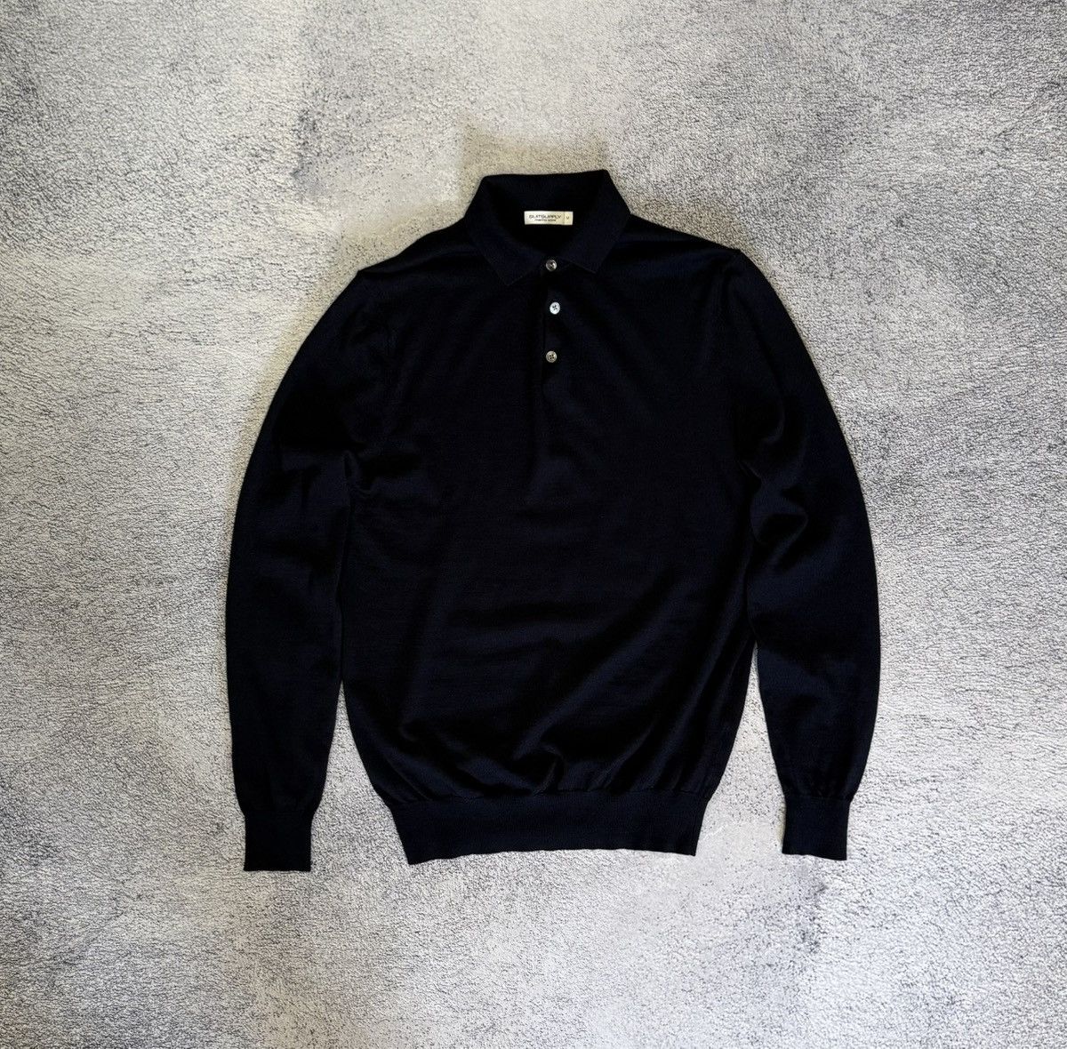 Suitsupply Suitsupply Merino Wool Polo Sweater M Fine Knit Long Sleeve Size US M / EU 48-50 / 2 - 1 Thumbnail
