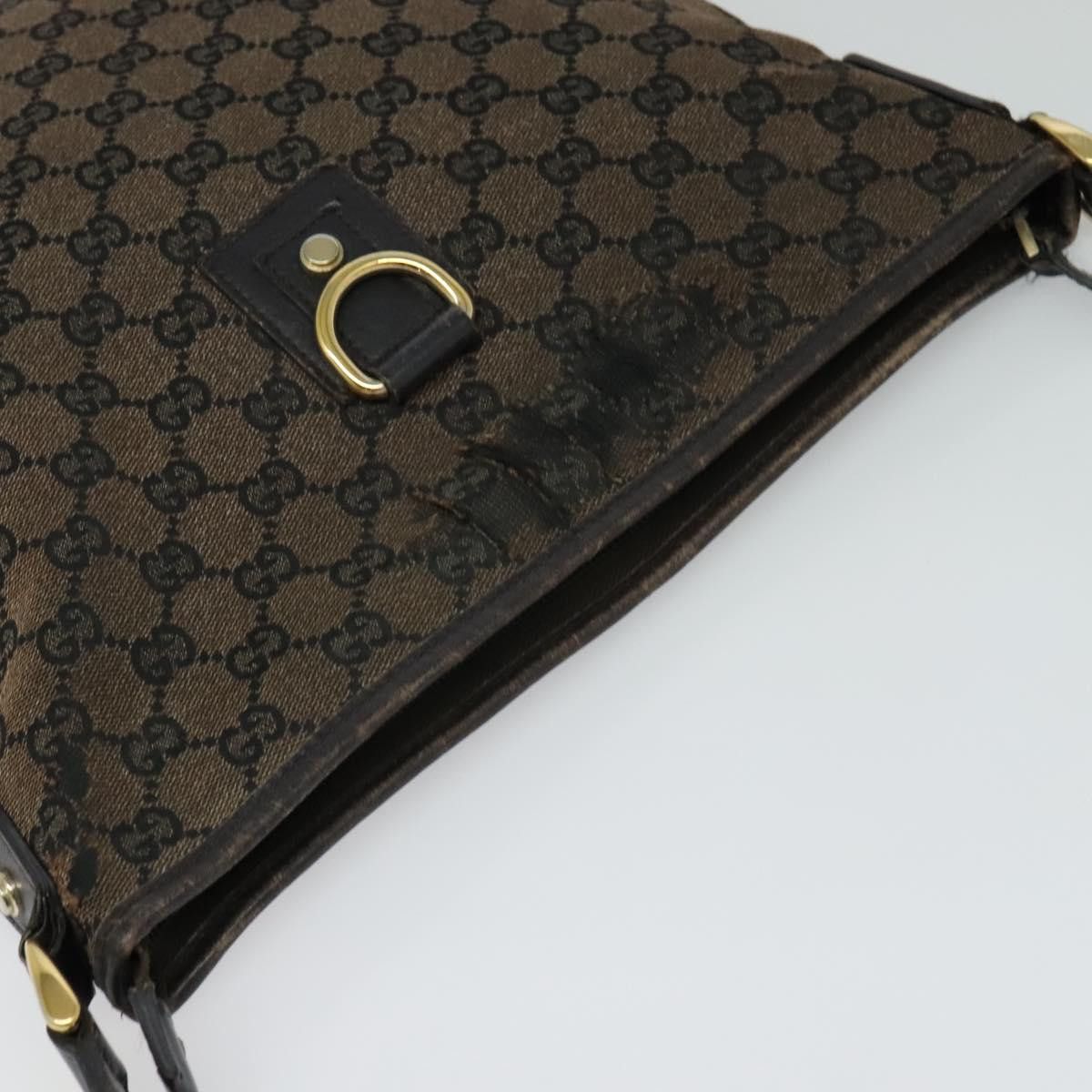 Gucci GUCCI GG Canvas Abbey Shoulder Bag Outlet Brown Gold Size ONE SIZE - 6 Thumbnail