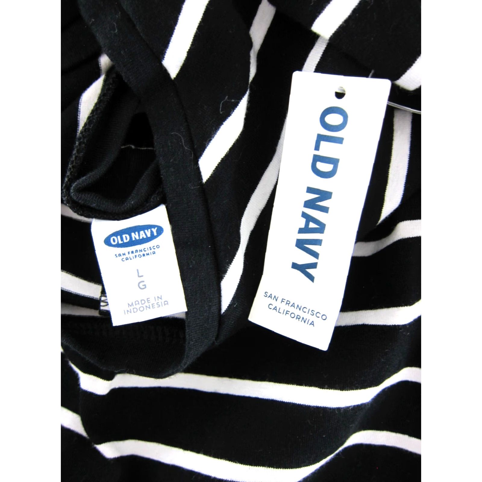 Old Navy Old Navy Shirt Dress NWT Black Short Sleeve Tunic Cotton Spandex Jersey Knee Length Women L Size L / US 10 / IT 46 - 3 Thumbnail