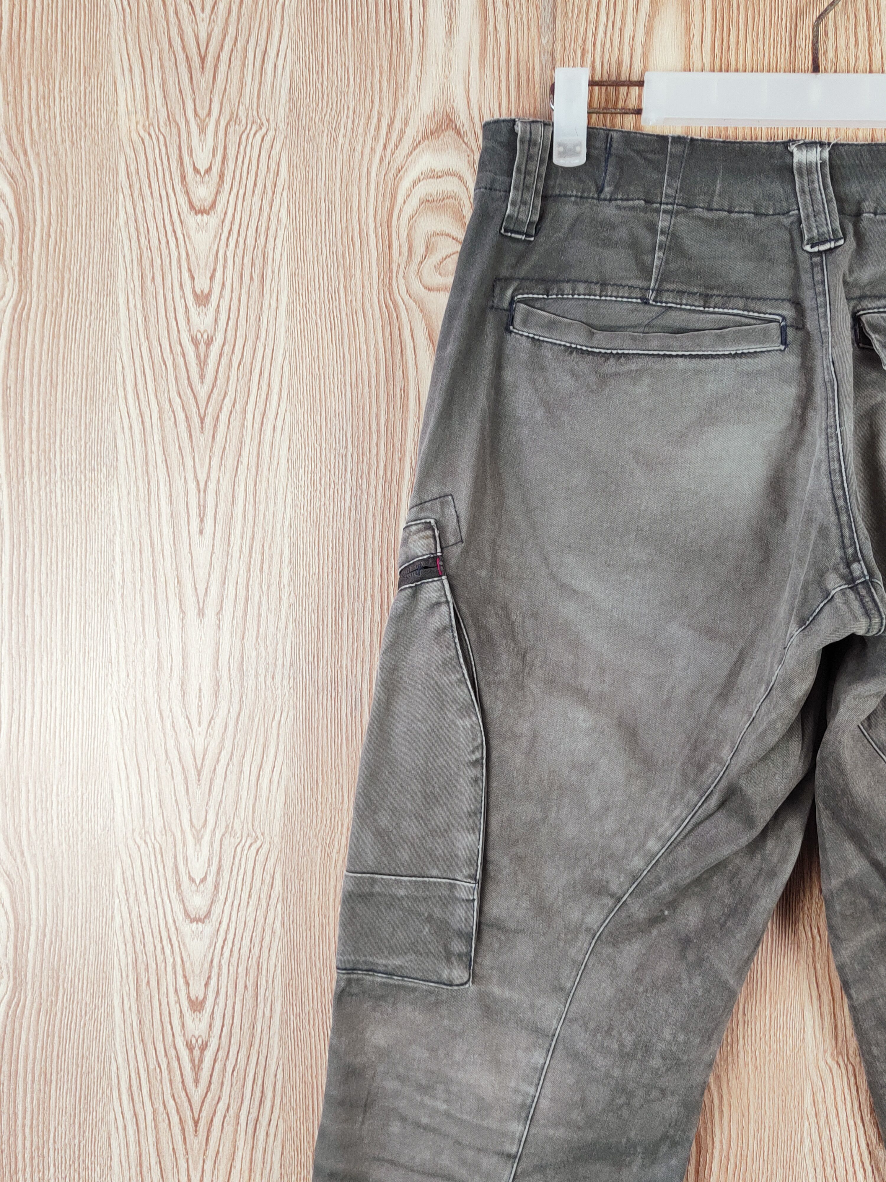 Japanese Brand Xebec Dark Gray Faded Multipocket Tactical Cargo Pants #W623 Size US 31 - 9 Thumbnail