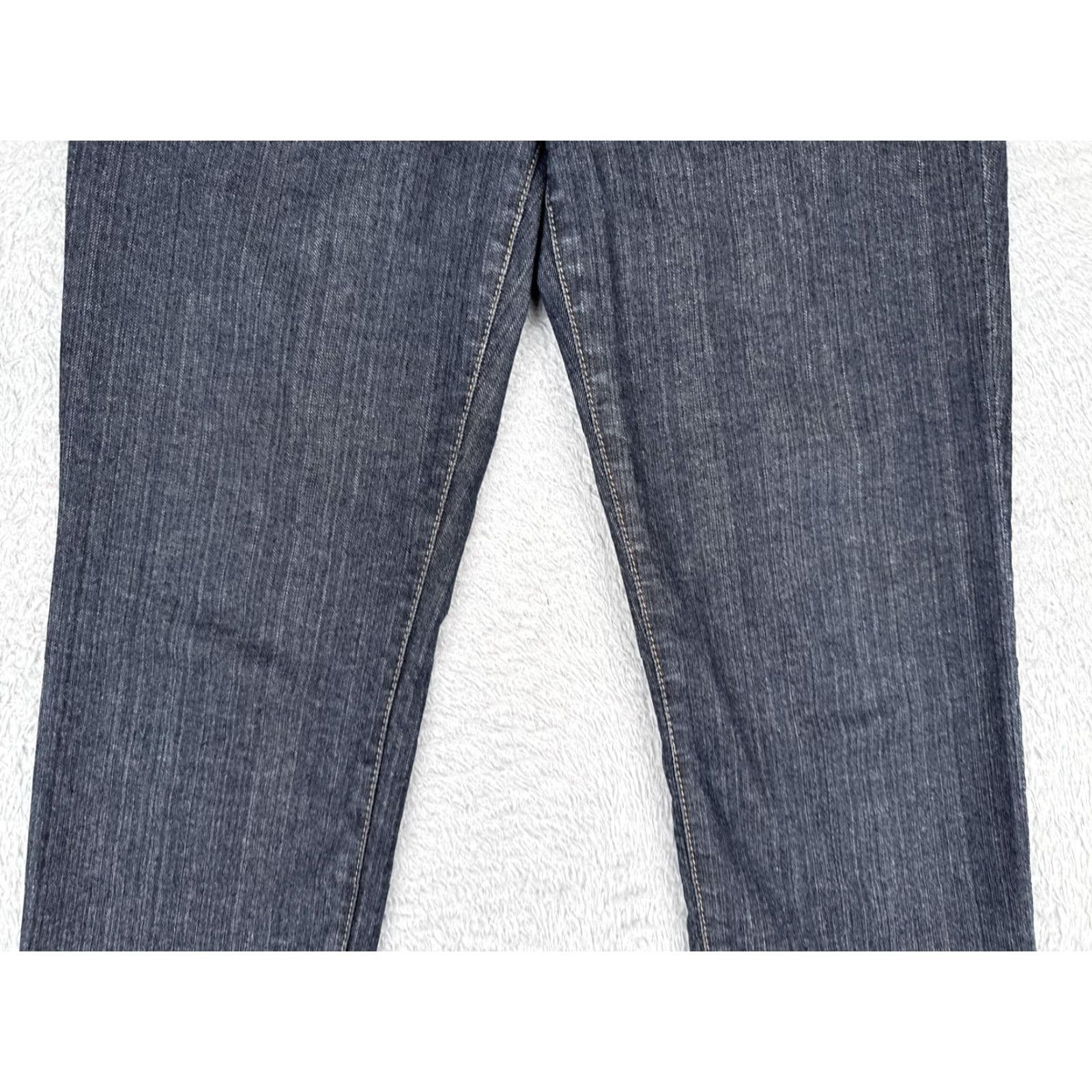 Loft LOFT Ann Taylor Jeans Womens 4 Blue Modern Straight Crop Dark Wash Denim Zip Pocket 5-Pocket Womens Size 27" / US 4 / IT 40 - 3 Thumbnail