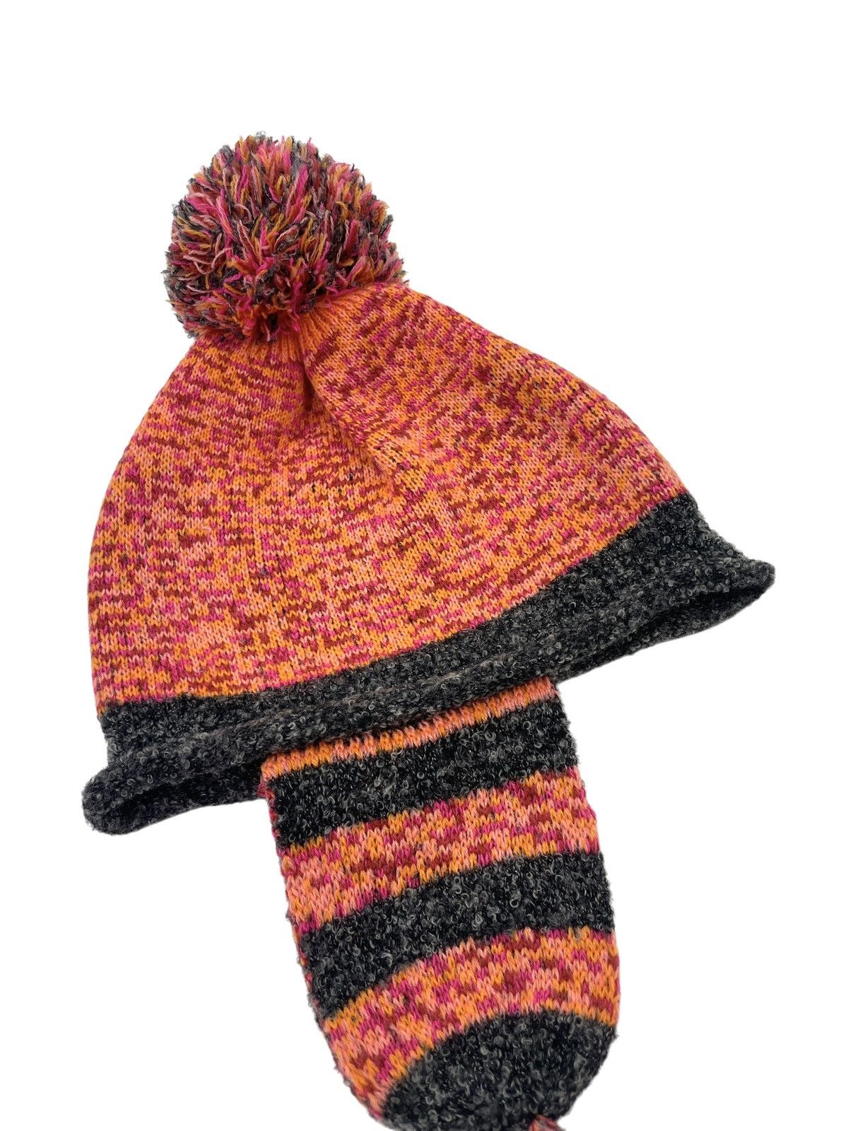 Vivienne Westwood Orb Knit Earflap Pom Pom Beanie Size ONE SIZE - 6 Thumbnail