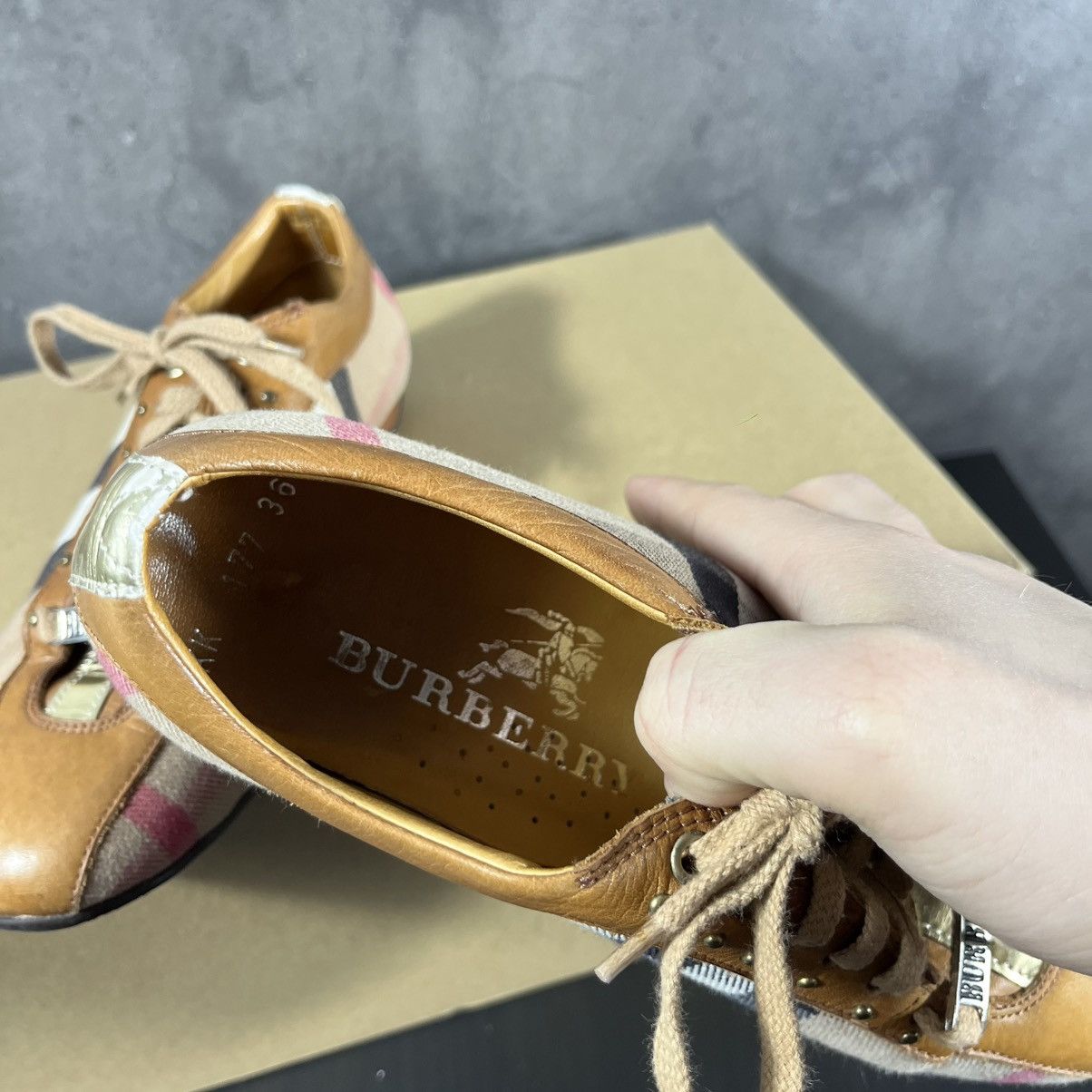 Burberry Burberry 00s Vintage Nova Check Print Melissa Low Top Shoes Size US 5 / EU 37 - 9 Thumbnail
