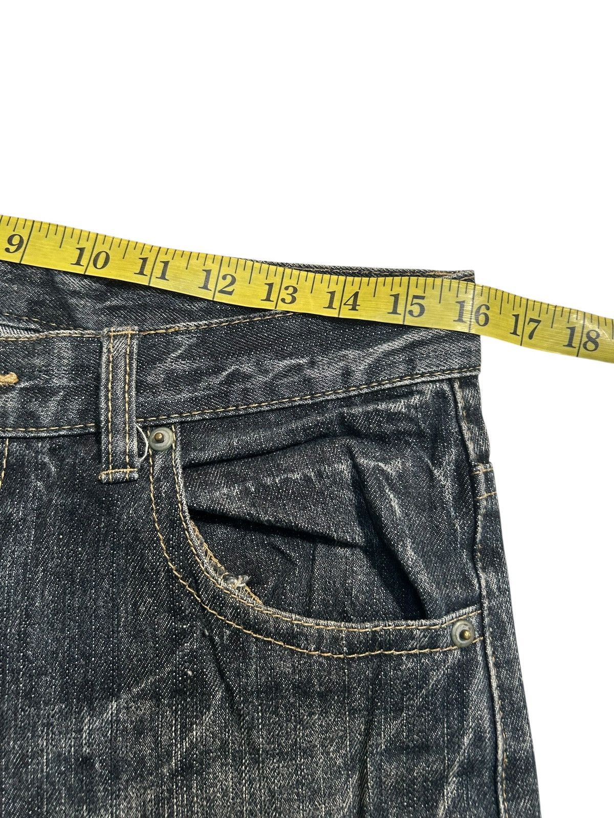 If Six Was Nine ☠️🎌 Japanese Punk Bondage Style Denim Jeans ☠️🎌 Size US 32 / EU 48 - 10 Thumbnail