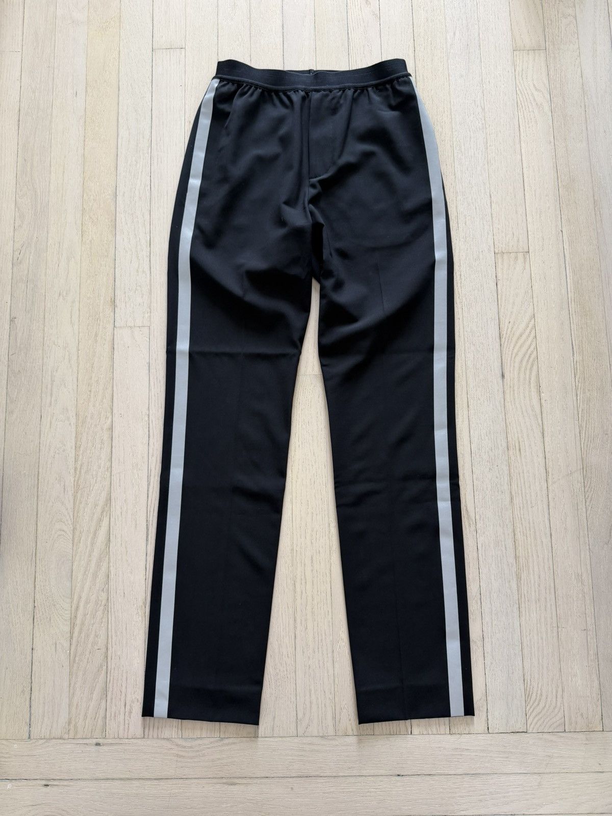 Helmut Lang Archive 90s Helmut Lang Striped Black Wool Trousers