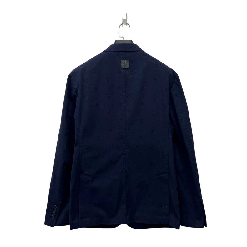 Louis Vuitton Louis Vuitton 24 Tyler Signature Navy Full Print blazer Size 54R - 3 Thumbnail