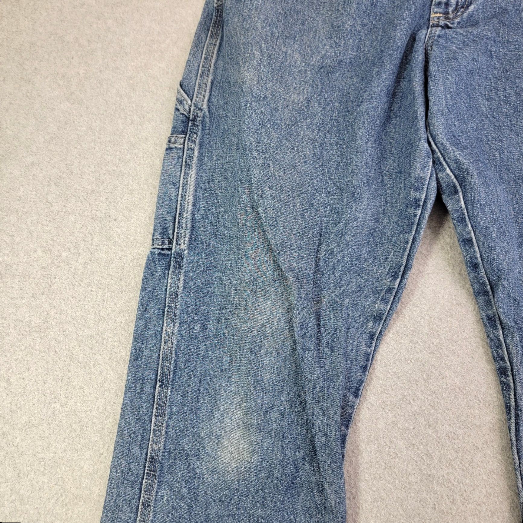 Wrangler VINTAGE Wrangler Carpenter Jeans Mens 32x32 Blue Relaxed Straight Leg Denim 94LSWDV Size US 32 / EU 48 - 5 Thumbnail
