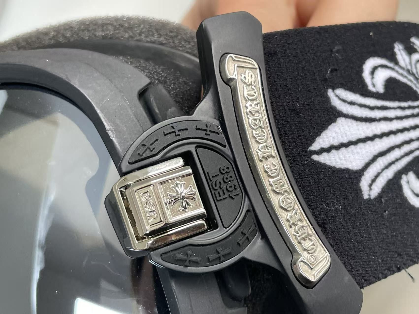Chrome Hearts Chrome Hearts SILVER MORNING Black Ski Goggles Size ONE SIZE - 7 Thumbnail
