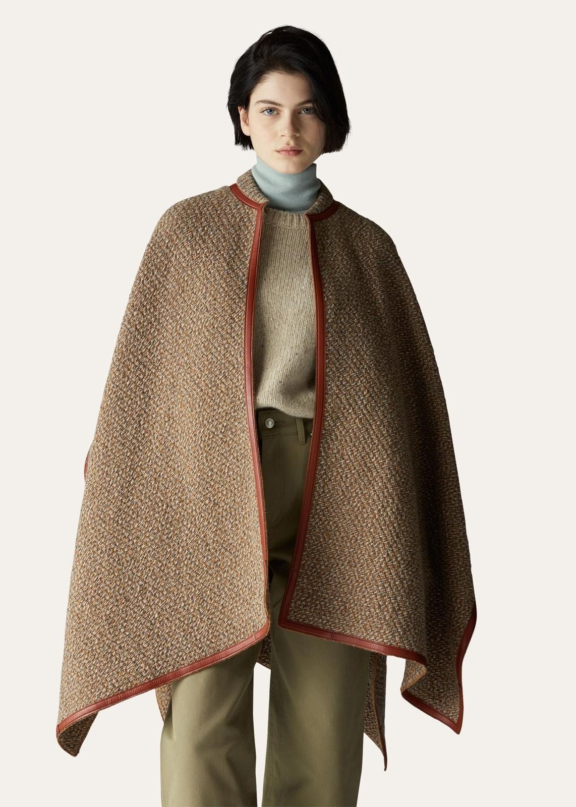 Loro Piana o1srvl11e0824 Size: OS / Sydney Cashmere Cape in Brown Size ONE SIZE - 6 Thumbnail