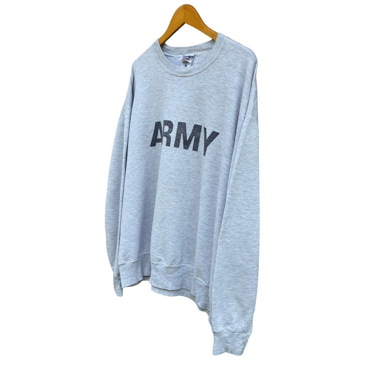 Other US ARMY Jerzees Super Heather Grey Sweatshirt Size US XL / EU 56 / 4 - 5 Thumbnail